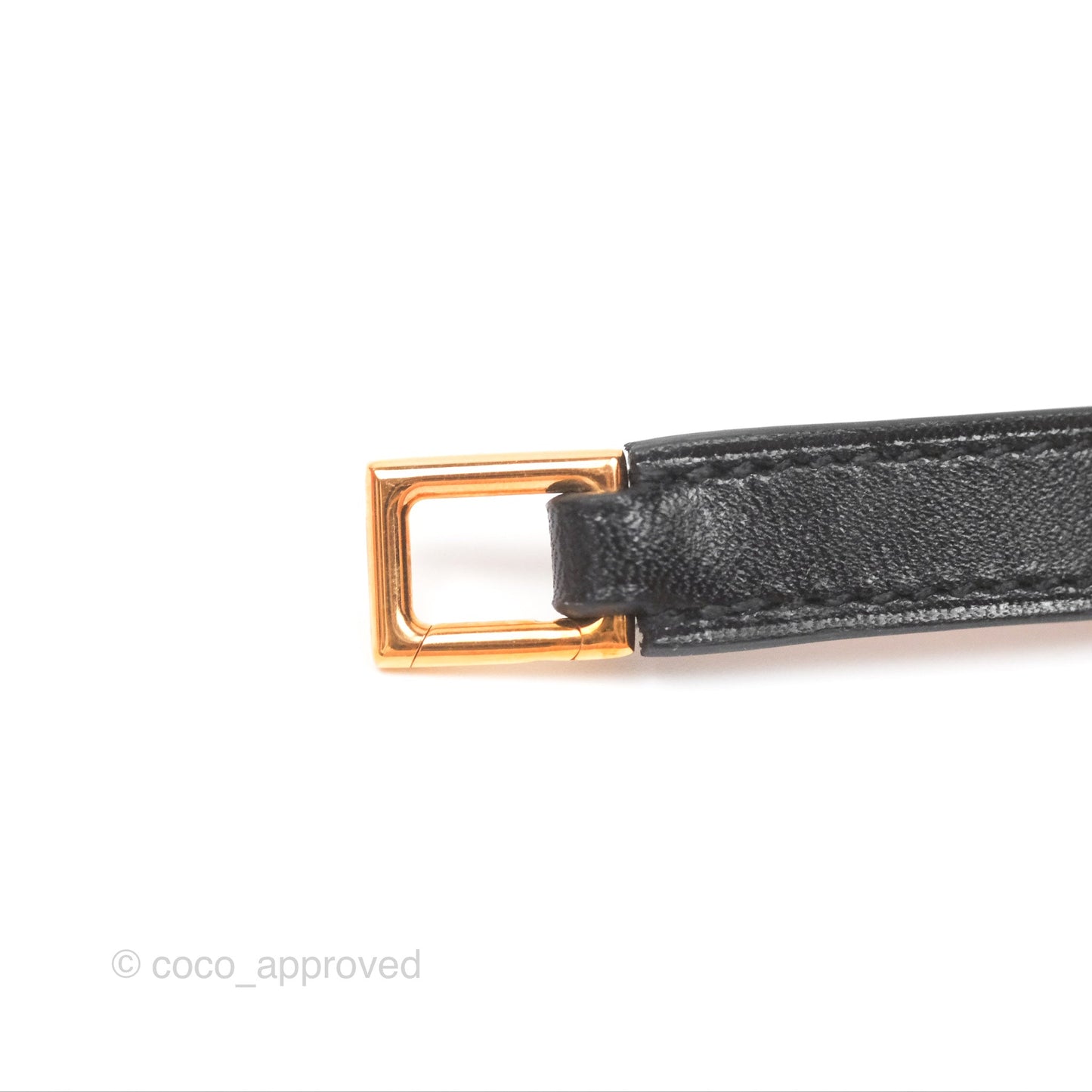Hermès Rivale Double Tour Bracelet Black Box Leather Gold Hardware
