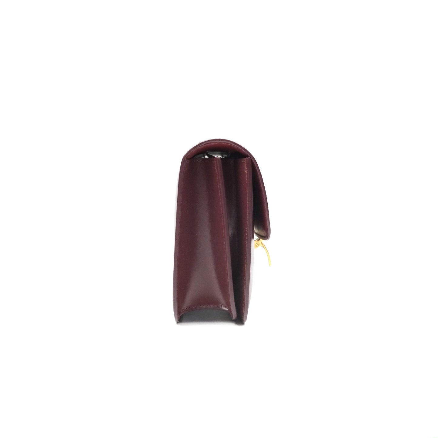 Celine Teen Classic Box Flap Burgundy Calfskin