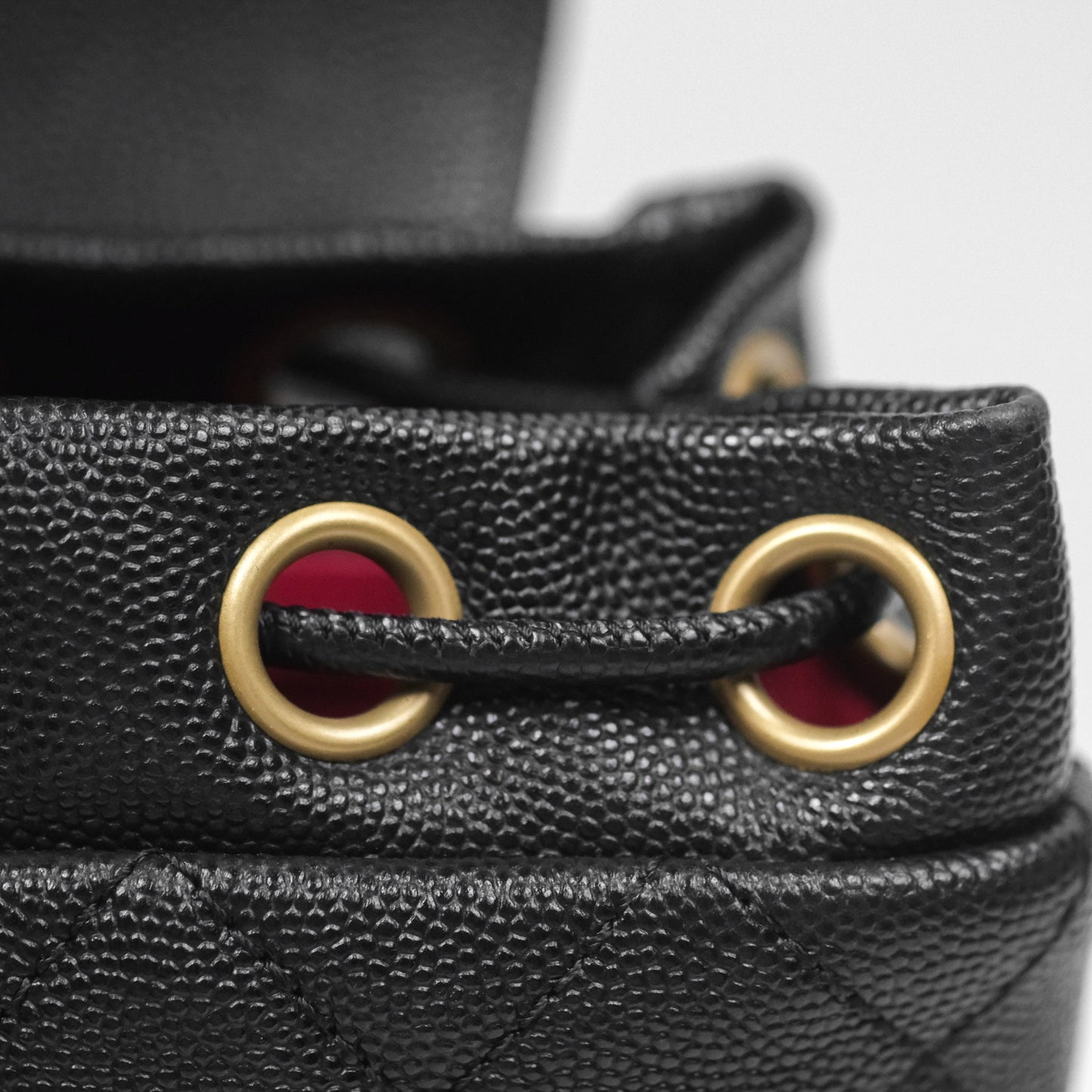 Chanel Small Quilted Filigree Backpack Black Caviar Aged Gold Hardware