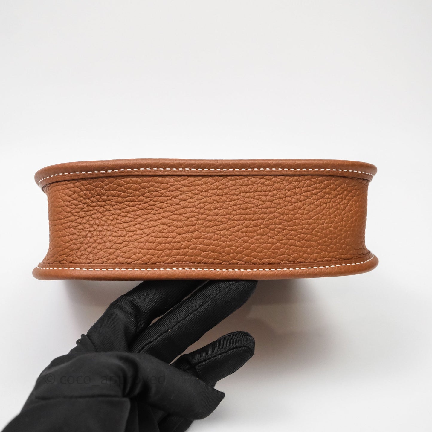 Hermès Mini Evelyne 16 Gold Clemence Gold Hardware