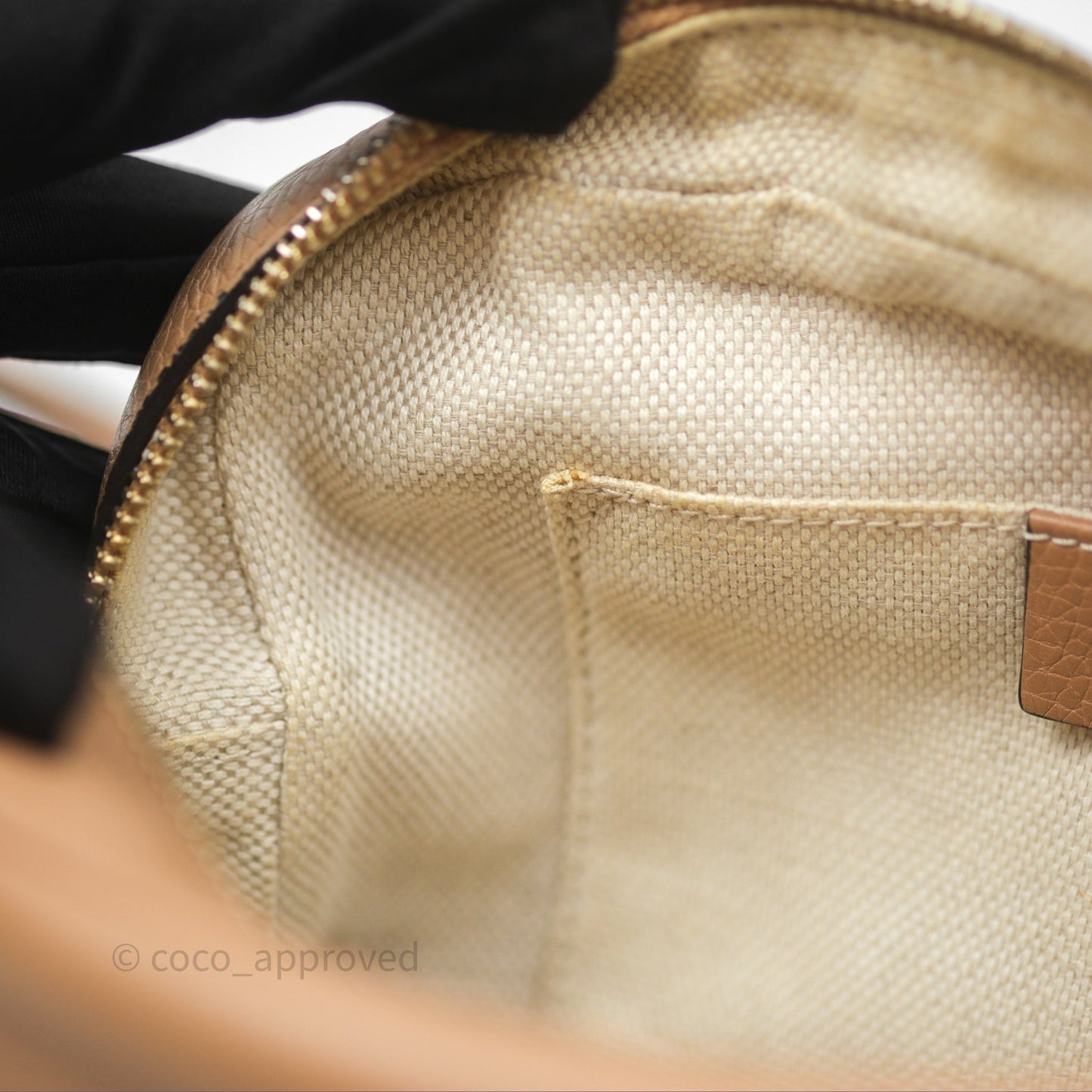 Gucci Small Soho Disco Bag Calfskin Beige
