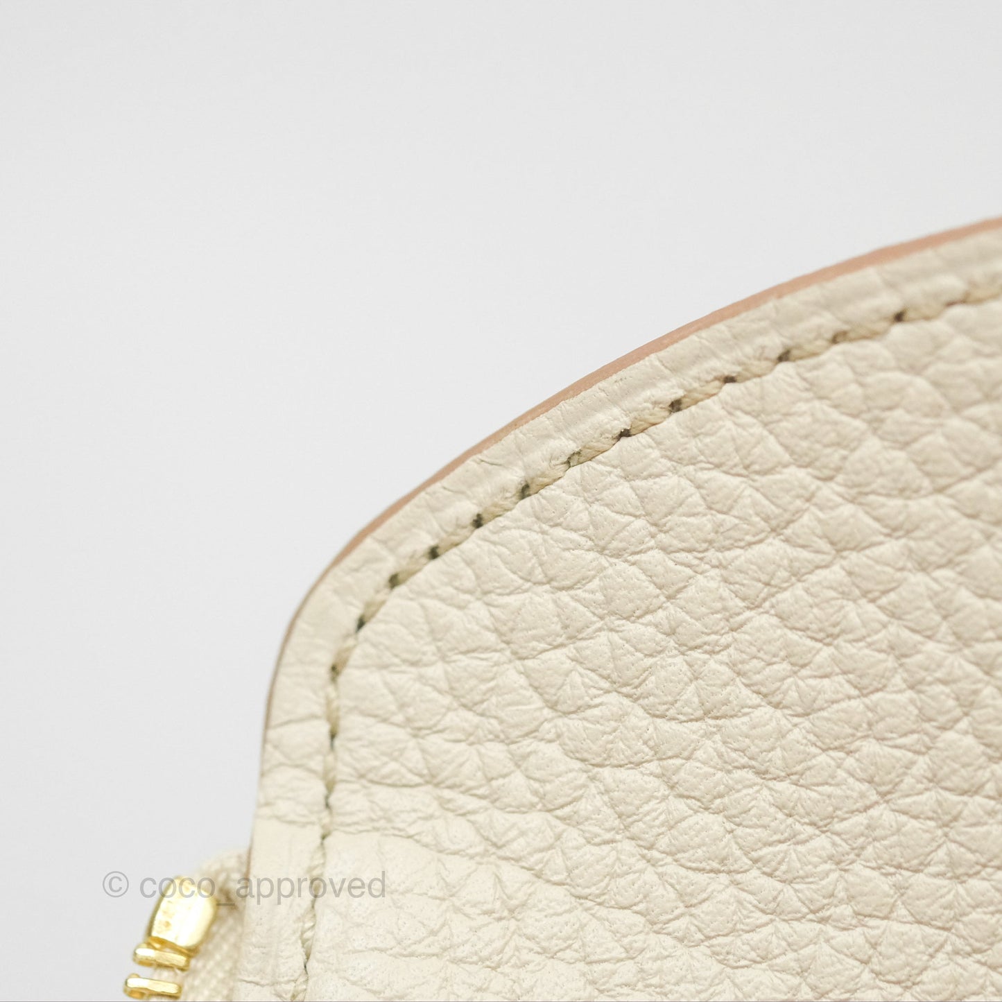 Hermès Mini Lindy 20 Beton Clemence Gold Hardware