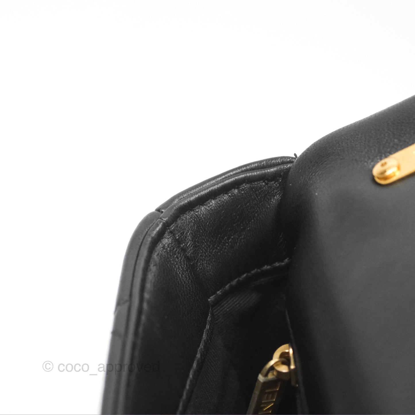 Chanel Small Funky Town Black Lambskin Aged Gold Hardware