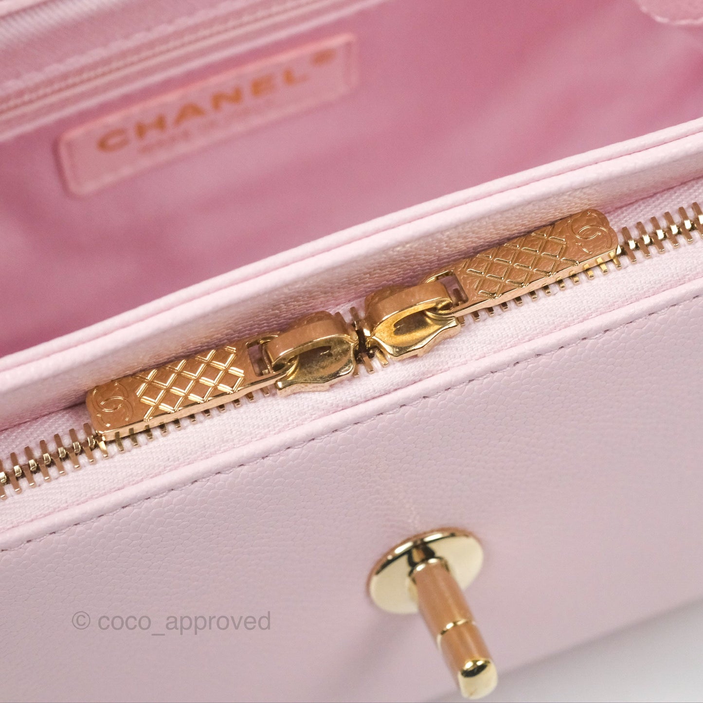 Chanel Quilted Small Business Affinity Flap Pink Caviar Gold Hardware