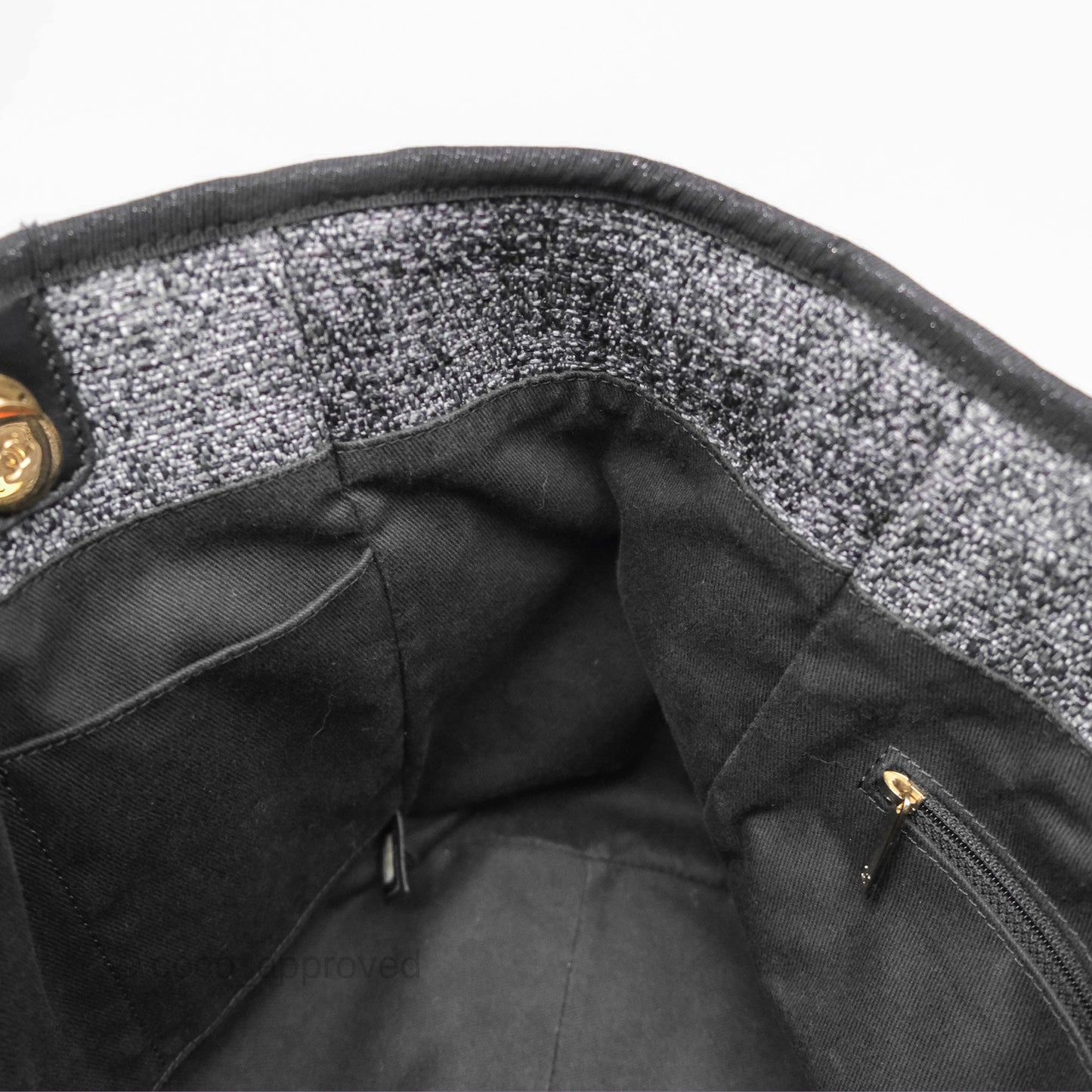 Chanel Medium Deauville Black Charcoal Tote