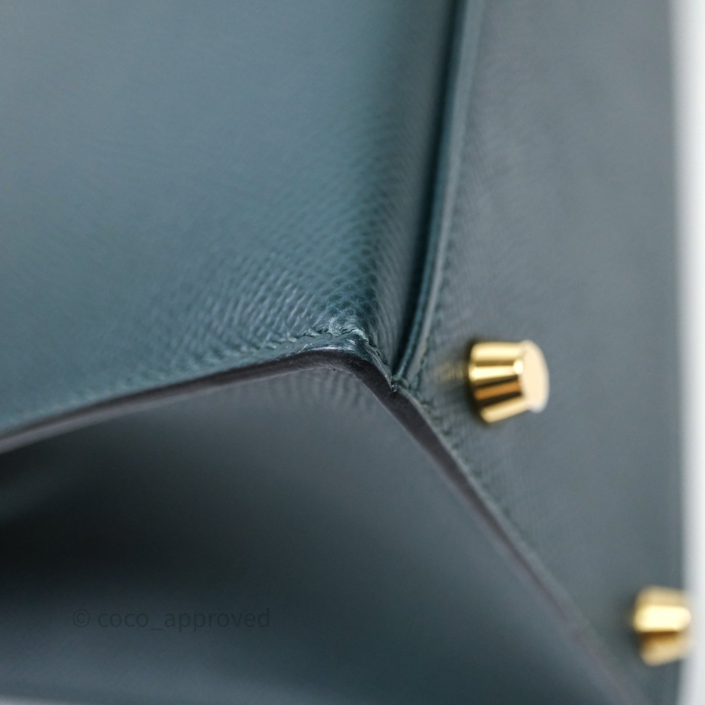 Hermès Kelly 28 6O Vert Cyprès Epsom Gold Hardware