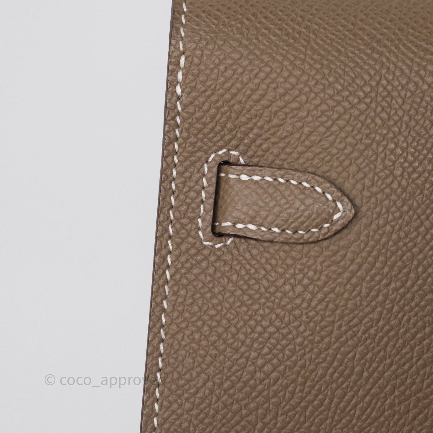 Hermès Kelly To Go Wallet Etoupe 18 Epsom Palladium Hardware