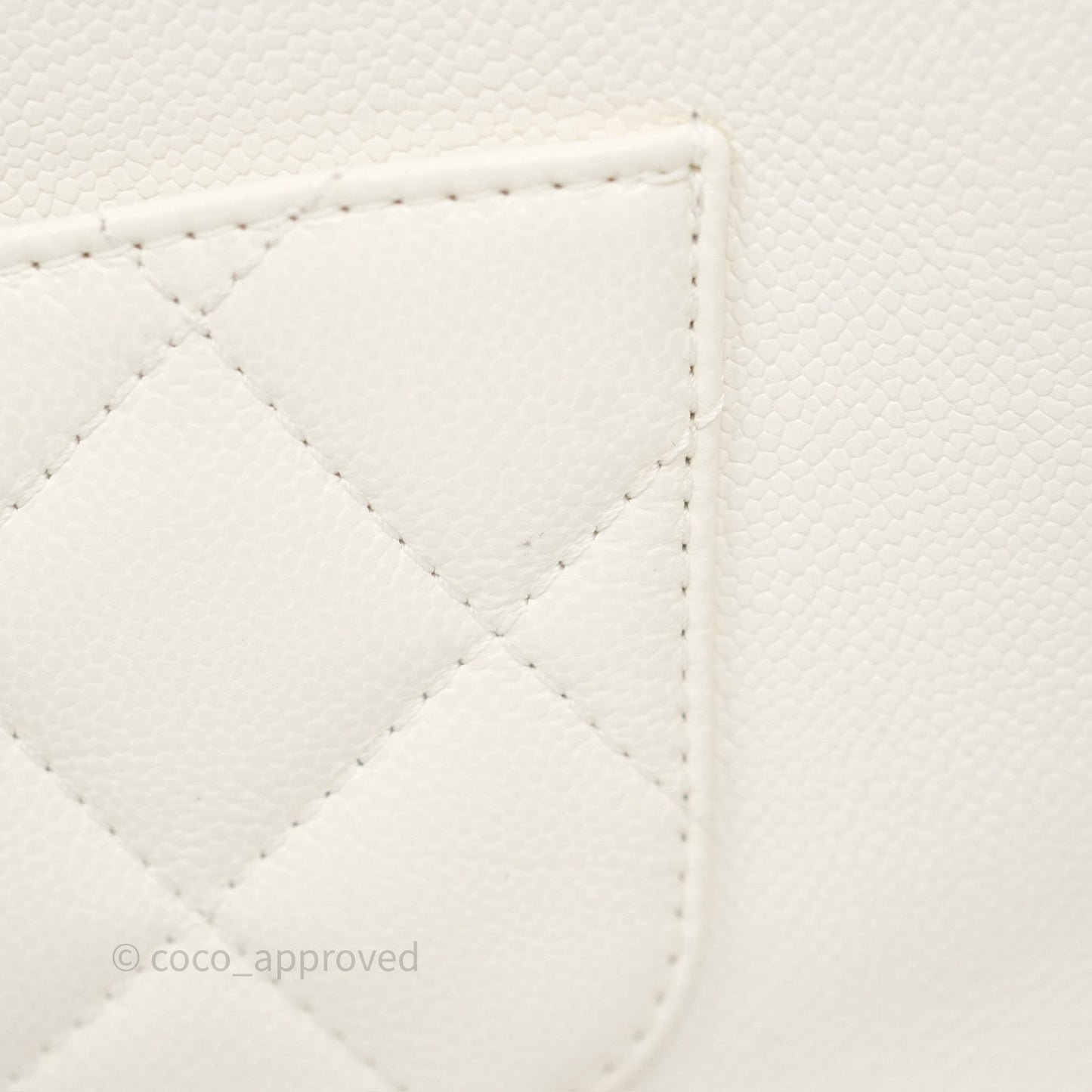 Chanel Quilted Business Affinity Backpack Ivory White Caviar Gold Hardware