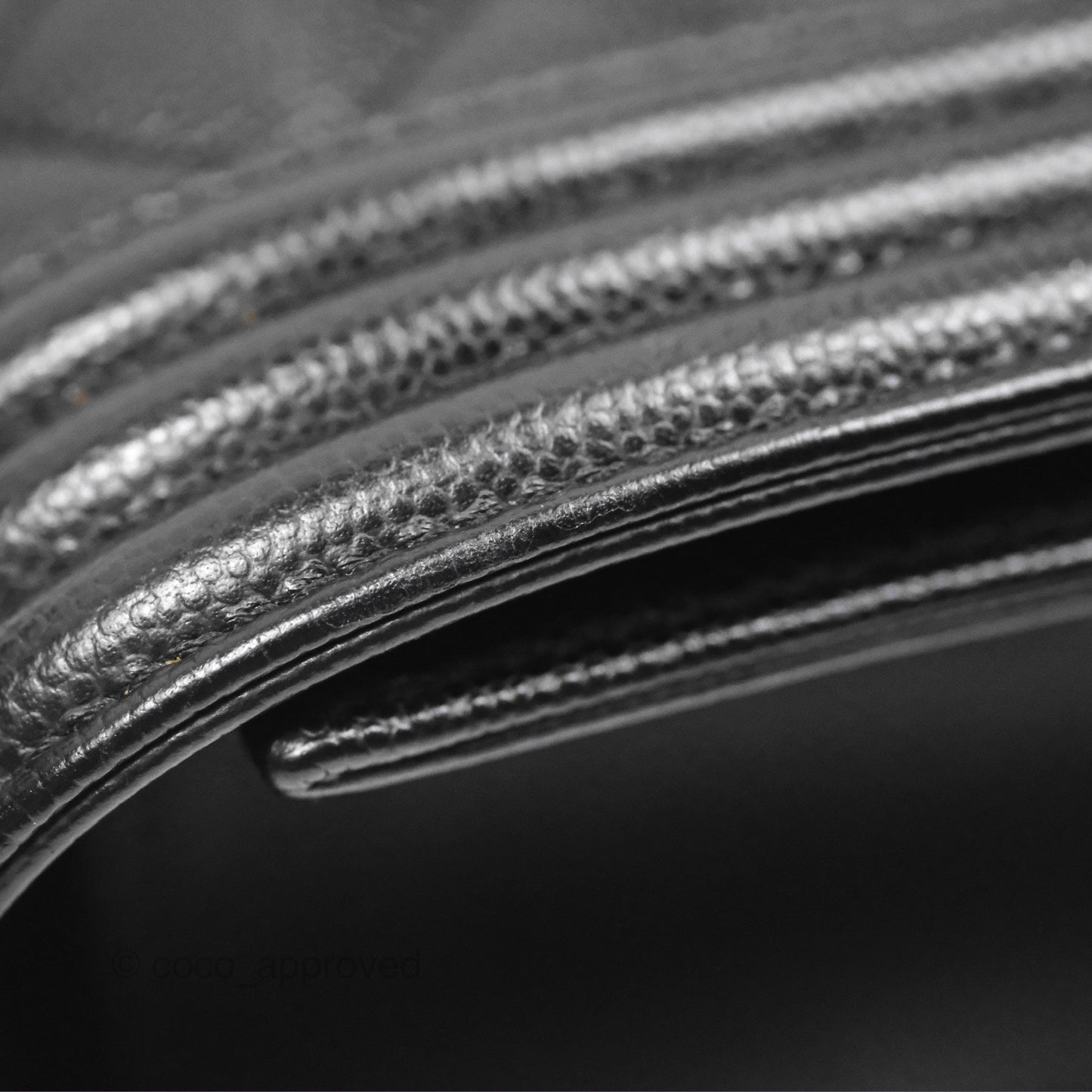 Chanel Medium Boy Quilted Black Caviar Ruthenium Hardware