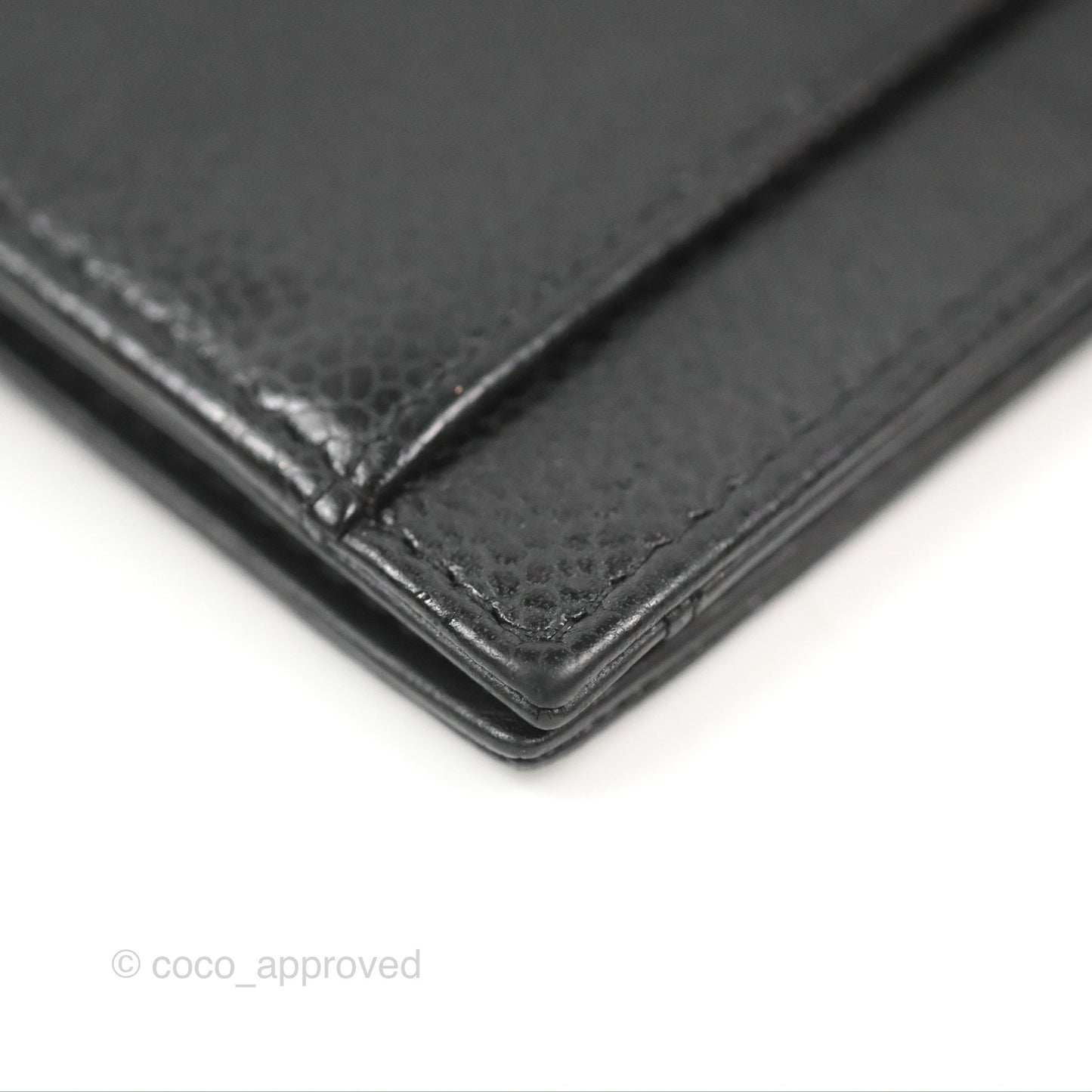 Chanel CC Card Holder Black Caviar