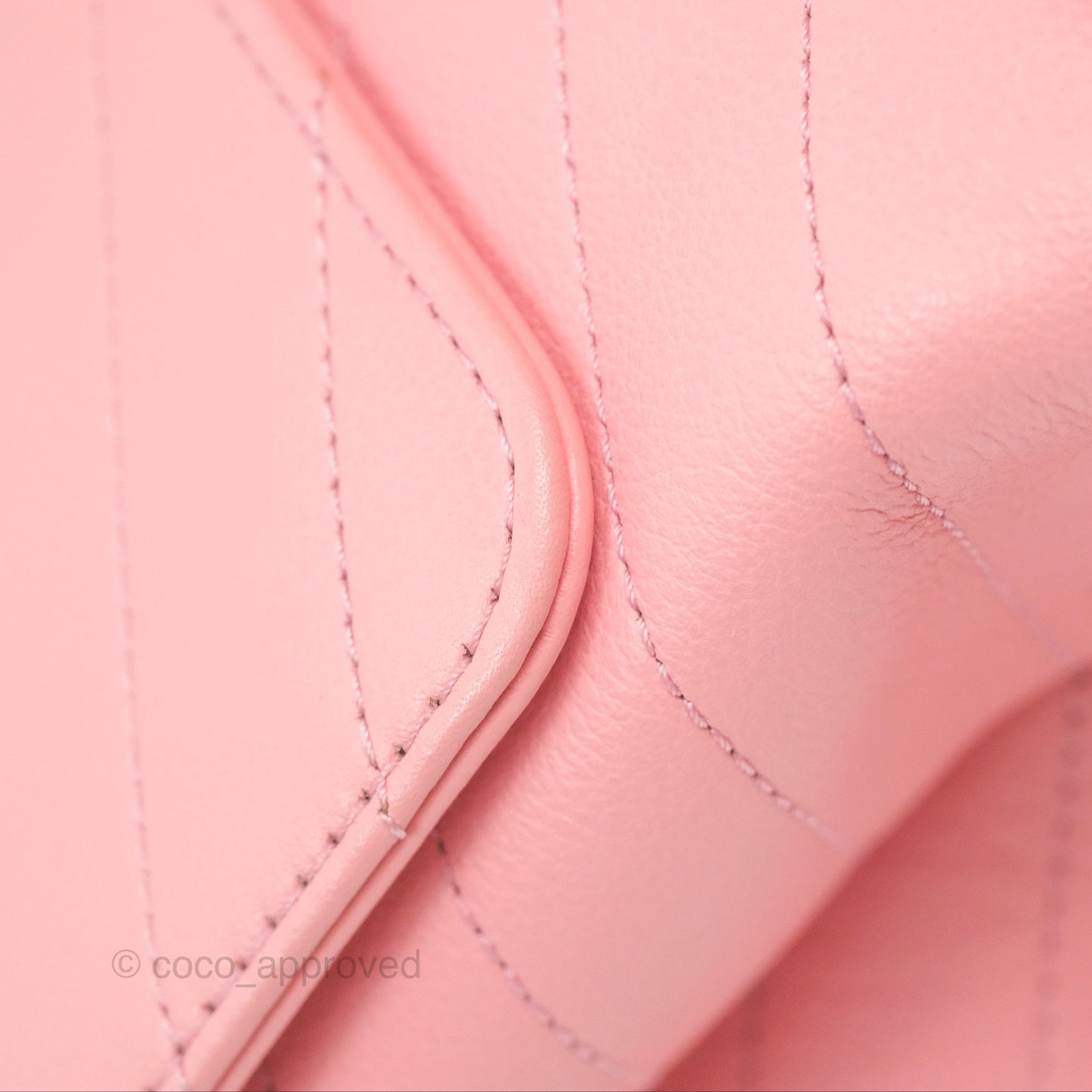 Chanel Small Chevron Chic Top Handle Flap Pink Grained Calfskin Gold Hardware