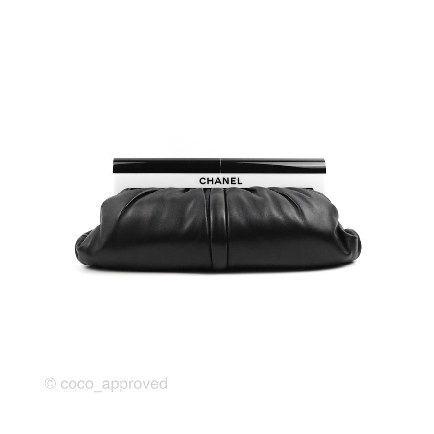 Chanel Puffy Clutch Black