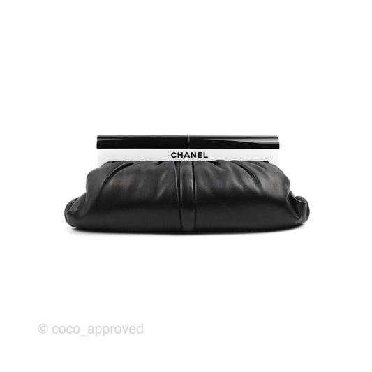 Chanel Puffy Clutch Black