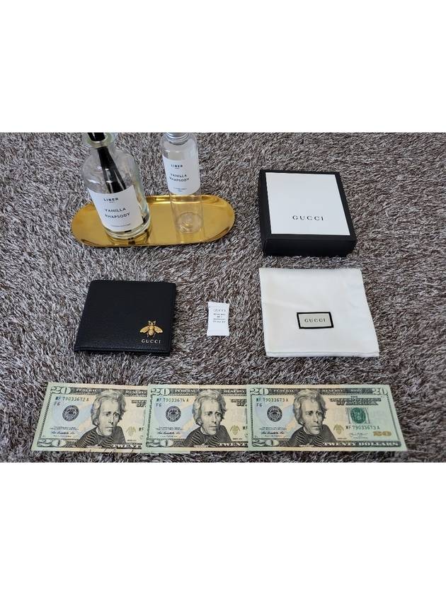 Luxury Gucci Trending 2025 Bee metal logo animal ring wallet