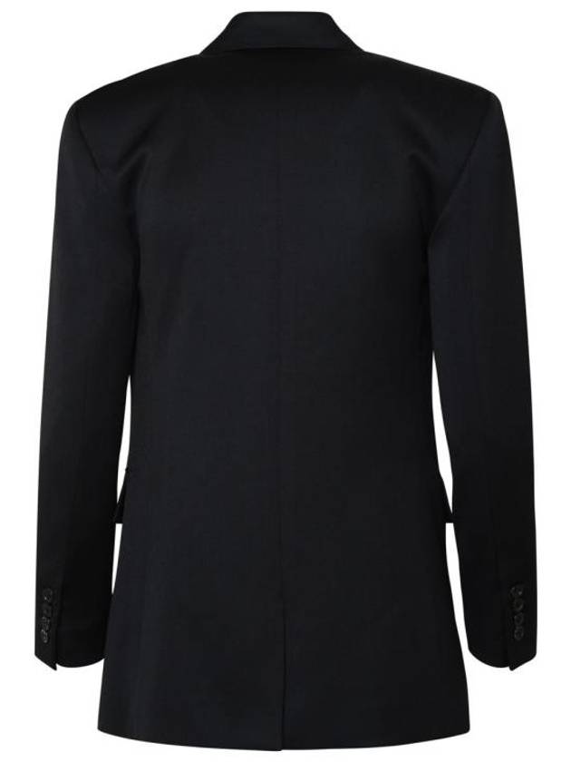 Luxury Saint Laurent Double Breasted Blazer Jacket Black