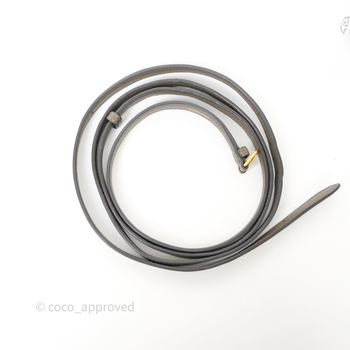 Hermès 24/24 21 Mini Gris Etain 8F Evercolor/ Swift Gold Hardware
