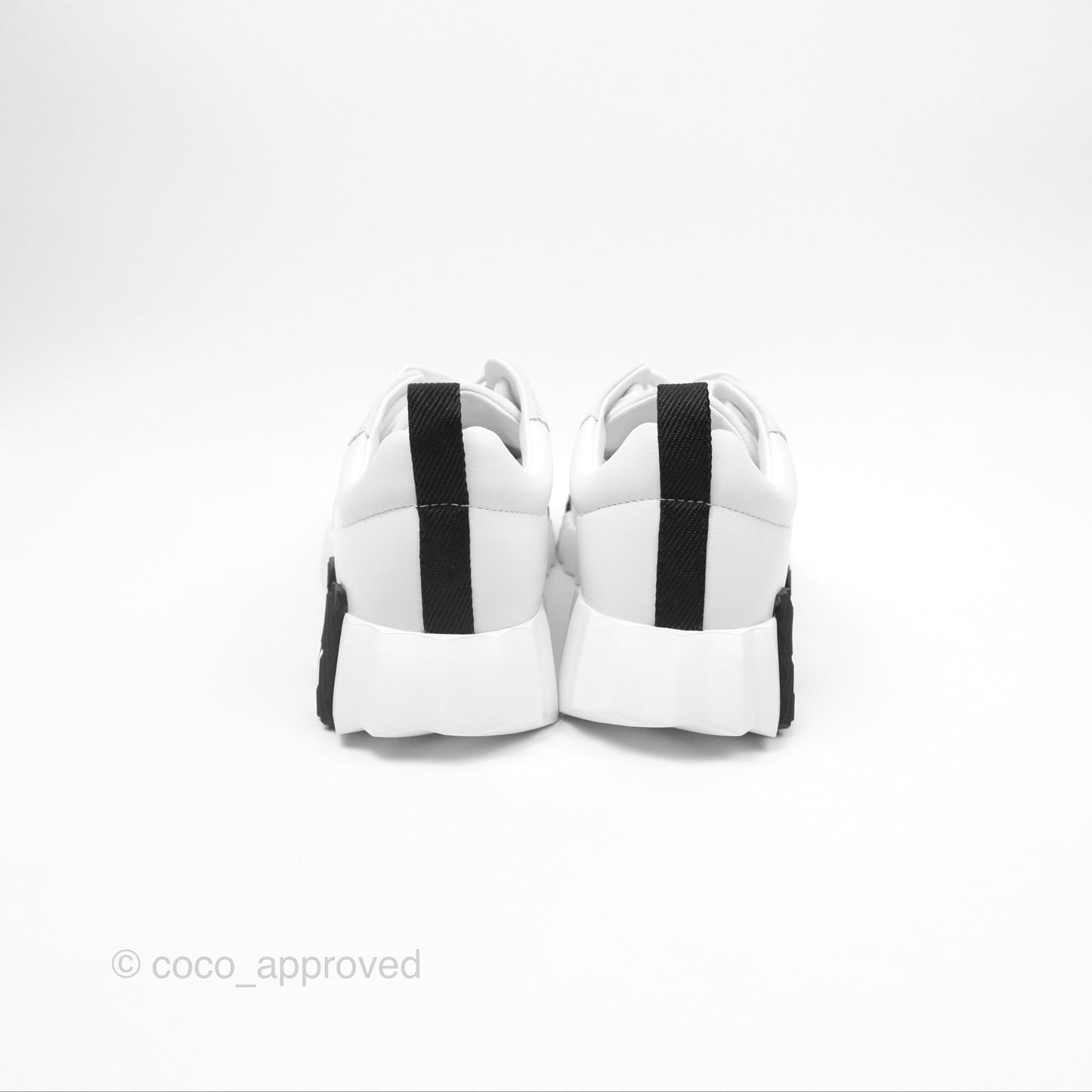 Hermès Femme Bouncing Sneaker Blanc White/Black Size 37.5