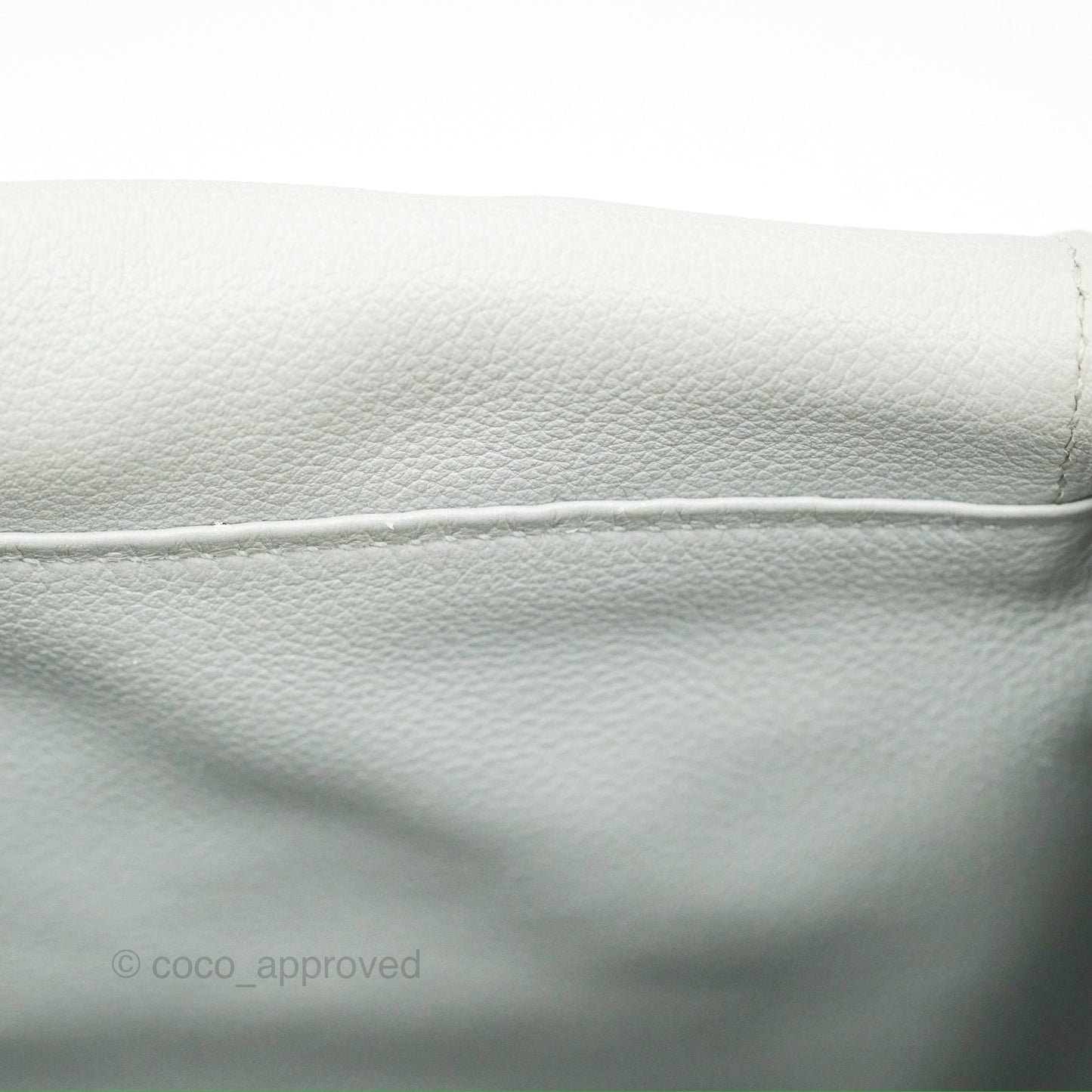Hermès Lindy 30 Bleu Glacier Evercolor Palladium Hardware