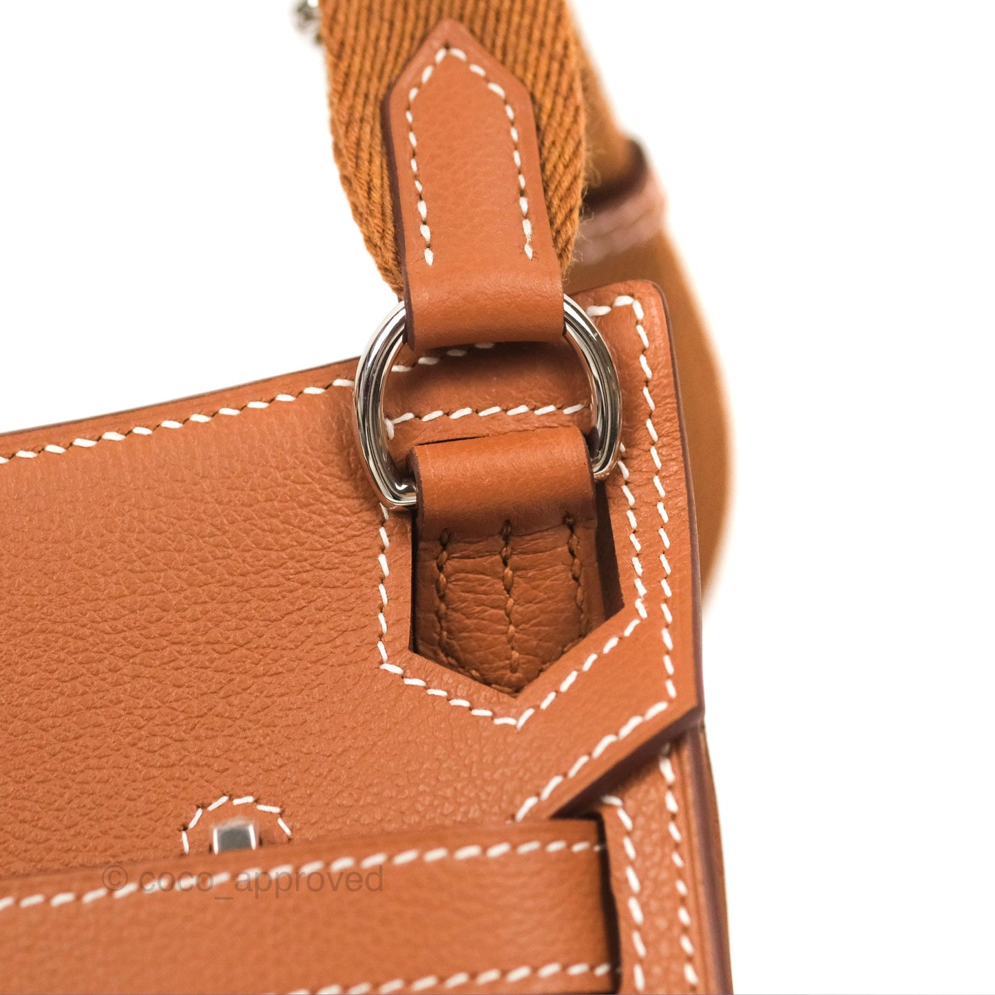 Hermès Mini Jypsiere Gold Evercolor Palladium Hardware