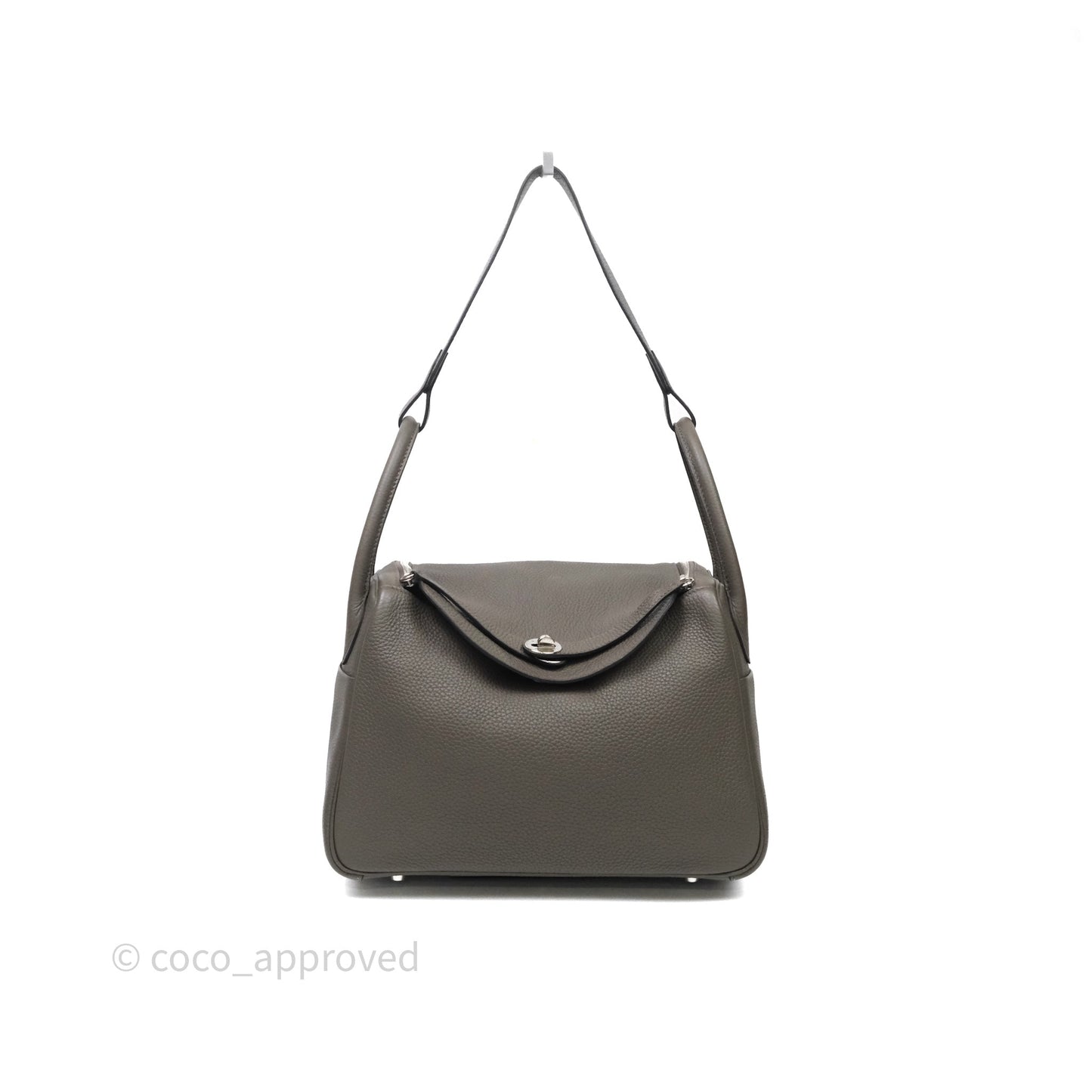 Hermès Lindy 30 Etain 8F Clemence Palladium Hardware