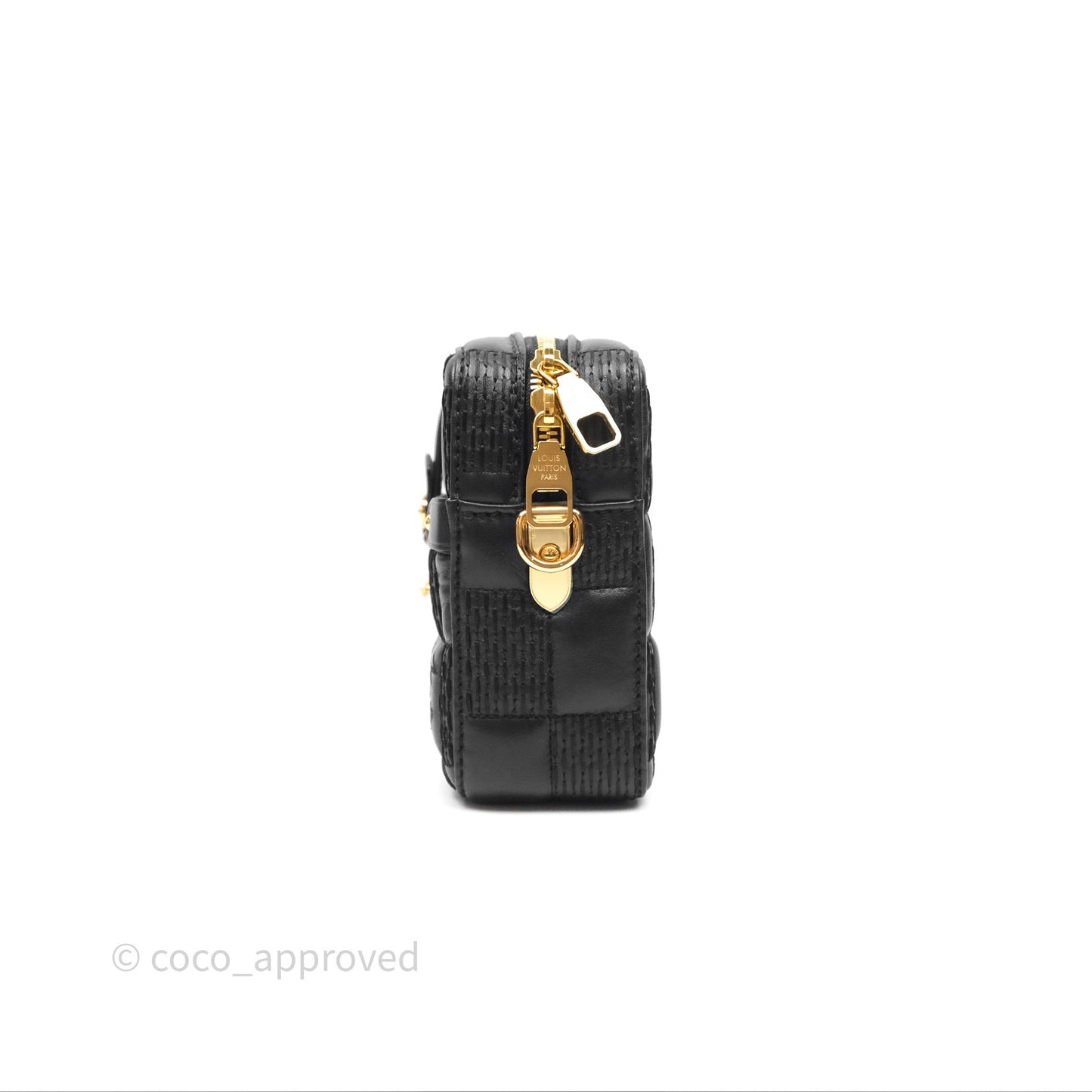 Louis Vuitton Troca PM Quilted Damier Black Lambskin