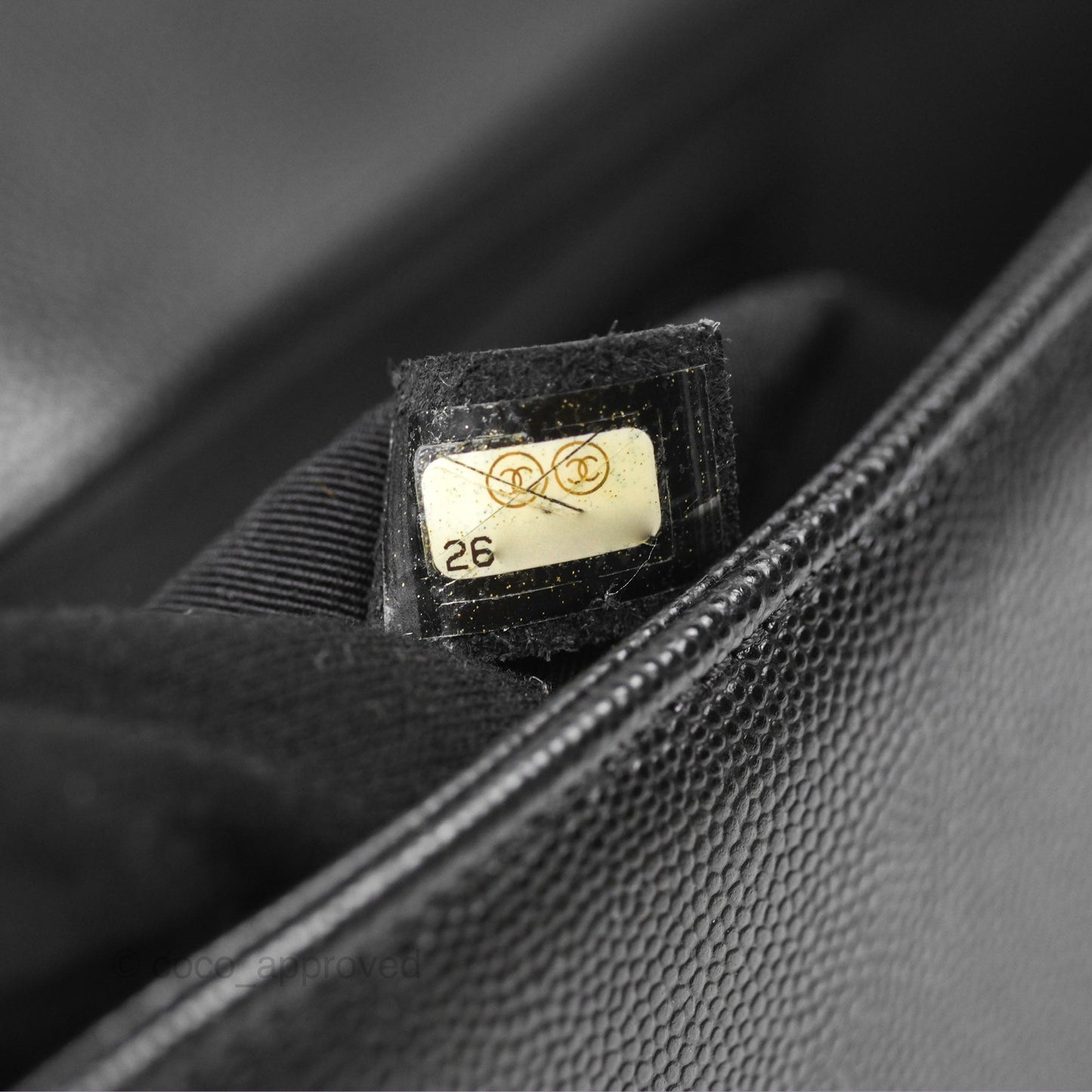 Chanel Boy Quilted Medium Black Caviar Ruthenium Hardware
