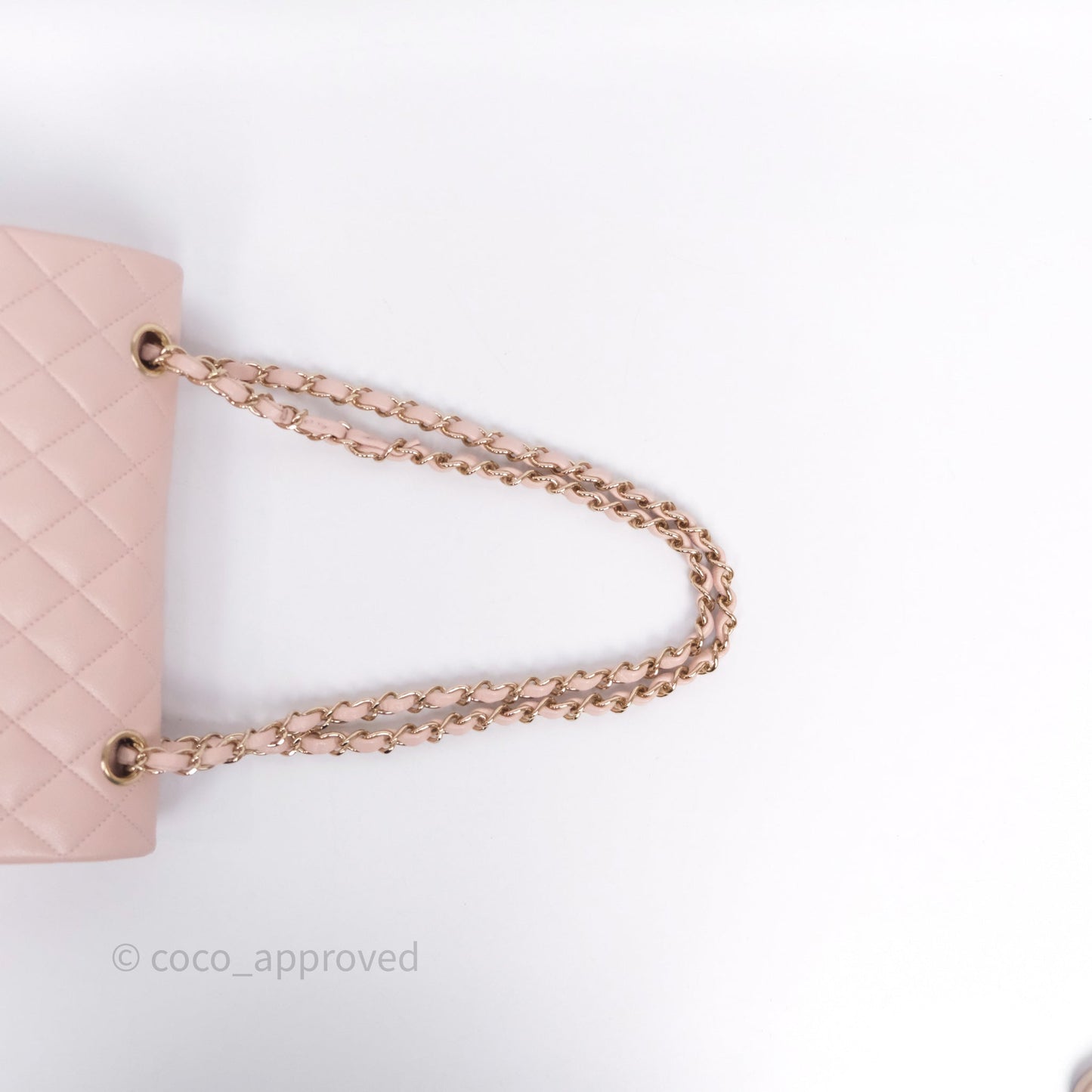 Chanel Small Classic Flap Quilted Light Pink Caviar Gold Hardware