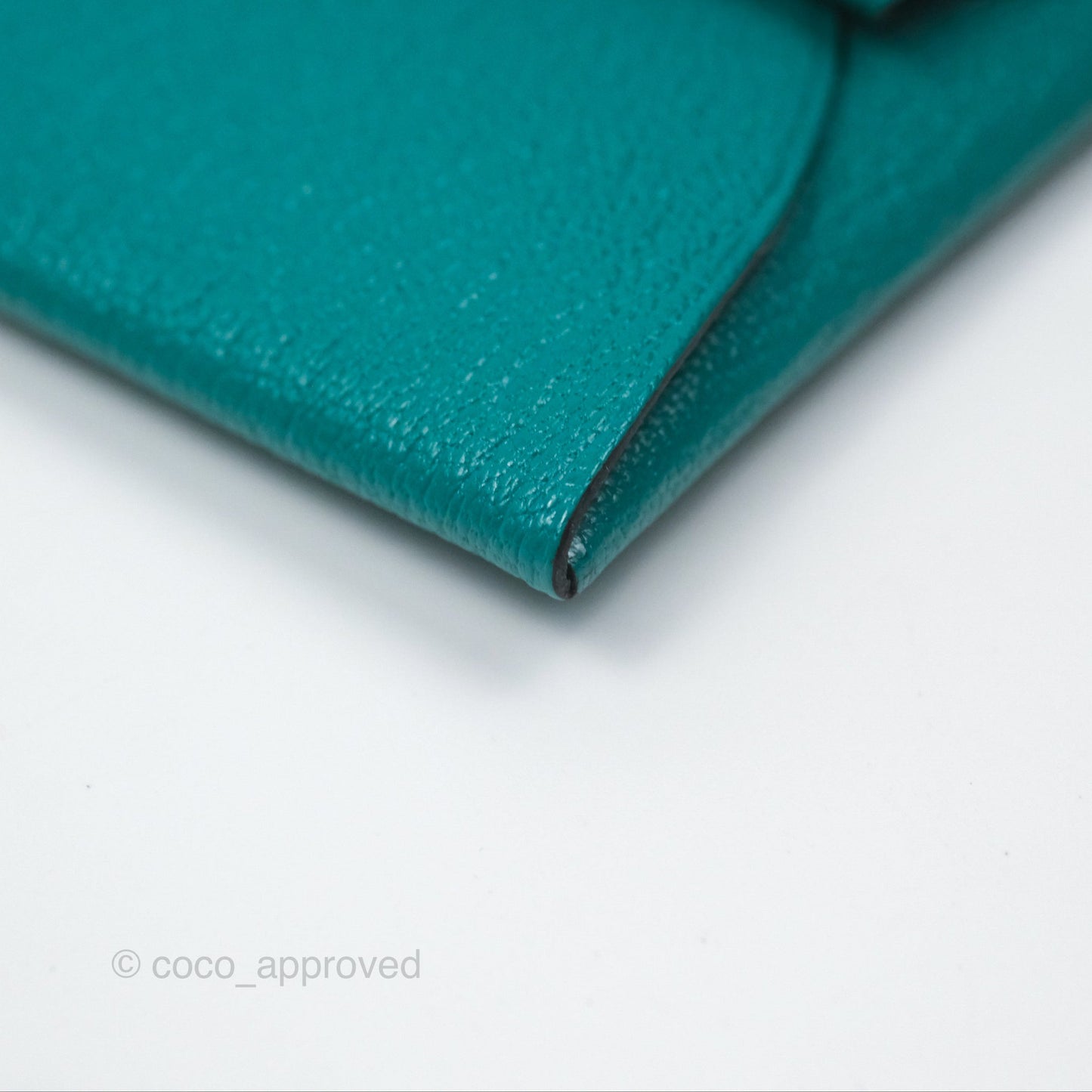 Hermès Bastia Coin Purse Green Chevre Mysore