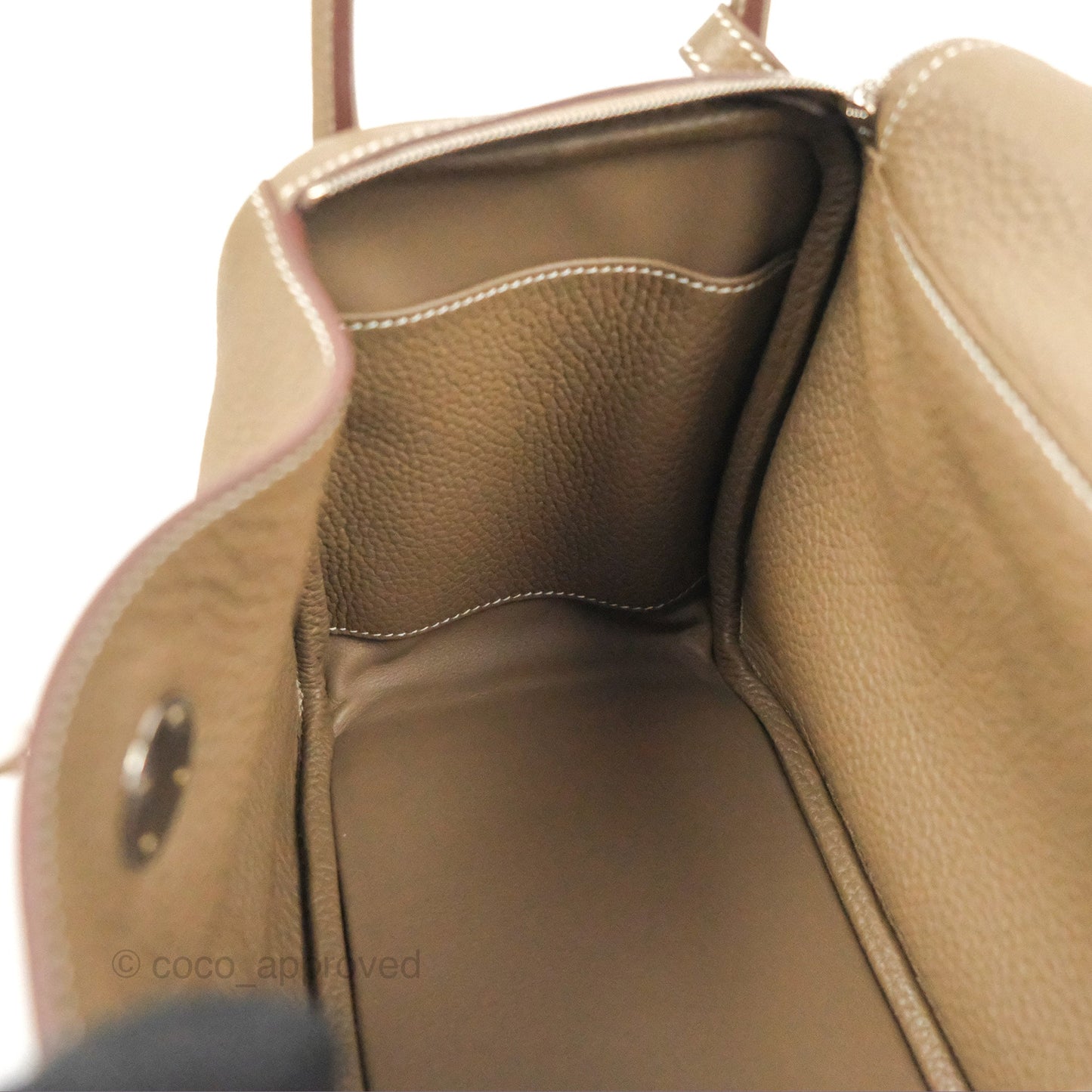 Hermès Lindy 26 Etoupe Clemence Palladium Hardware