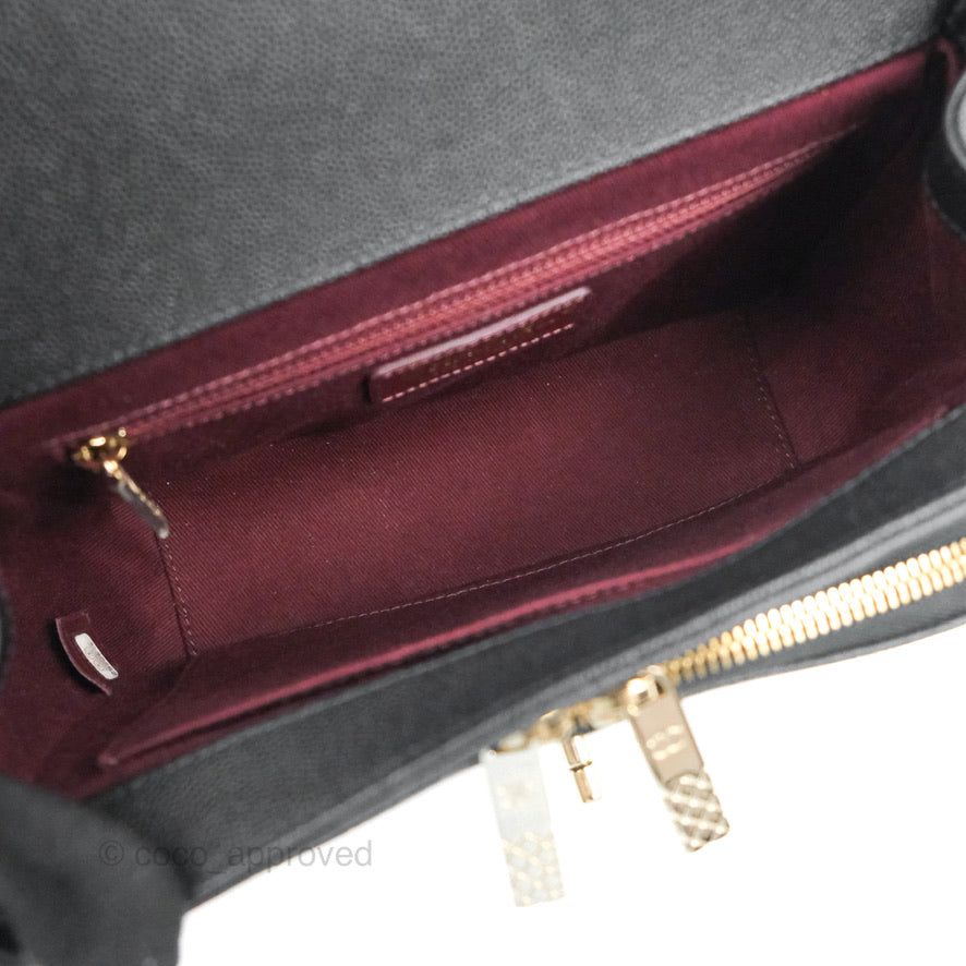 Chanel Quilted Medium Business Affinity Flap Black Caviar Gold Hardware