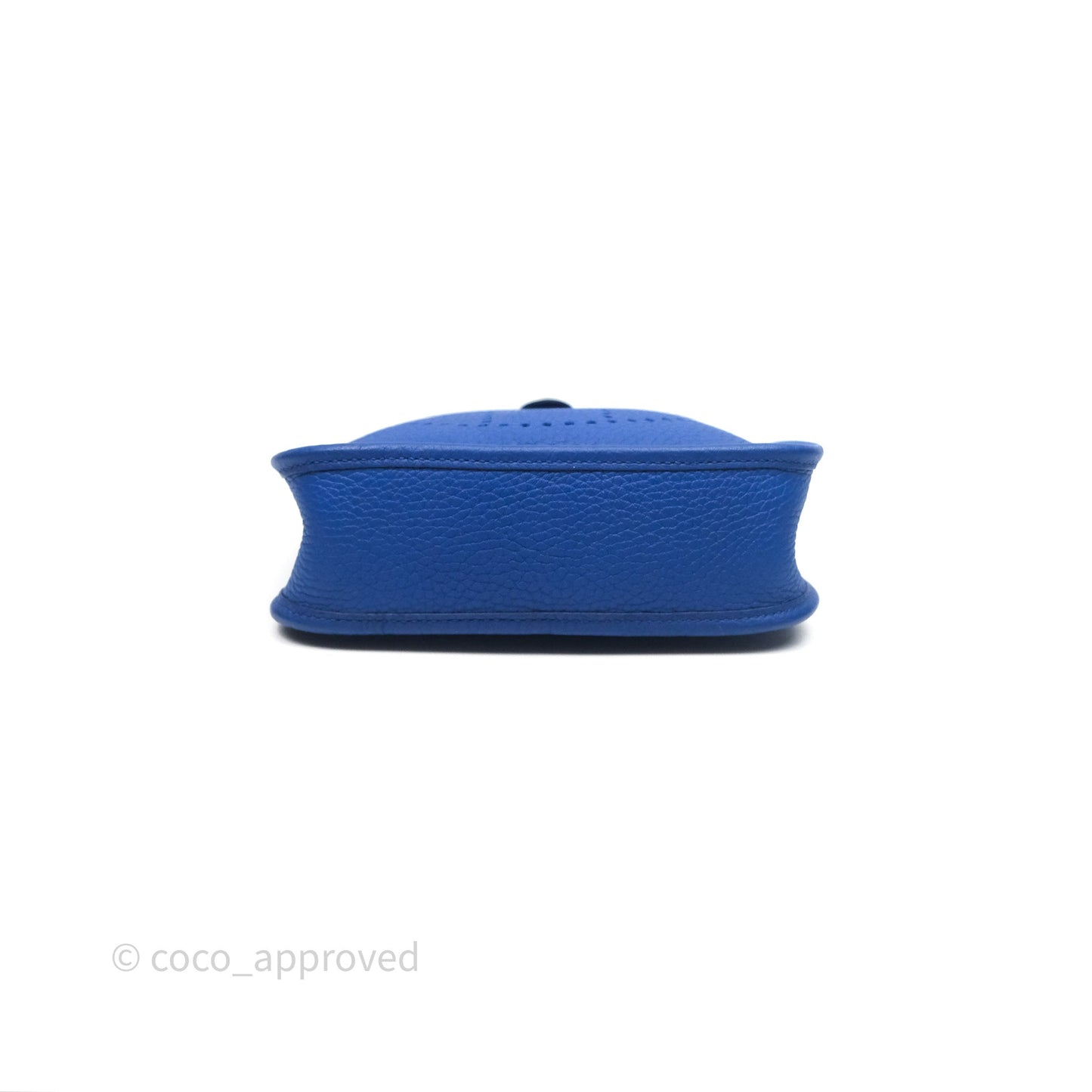 Hermès Mini Evelyne 16 Bleu Royal O8 Clemence Gold Hardware