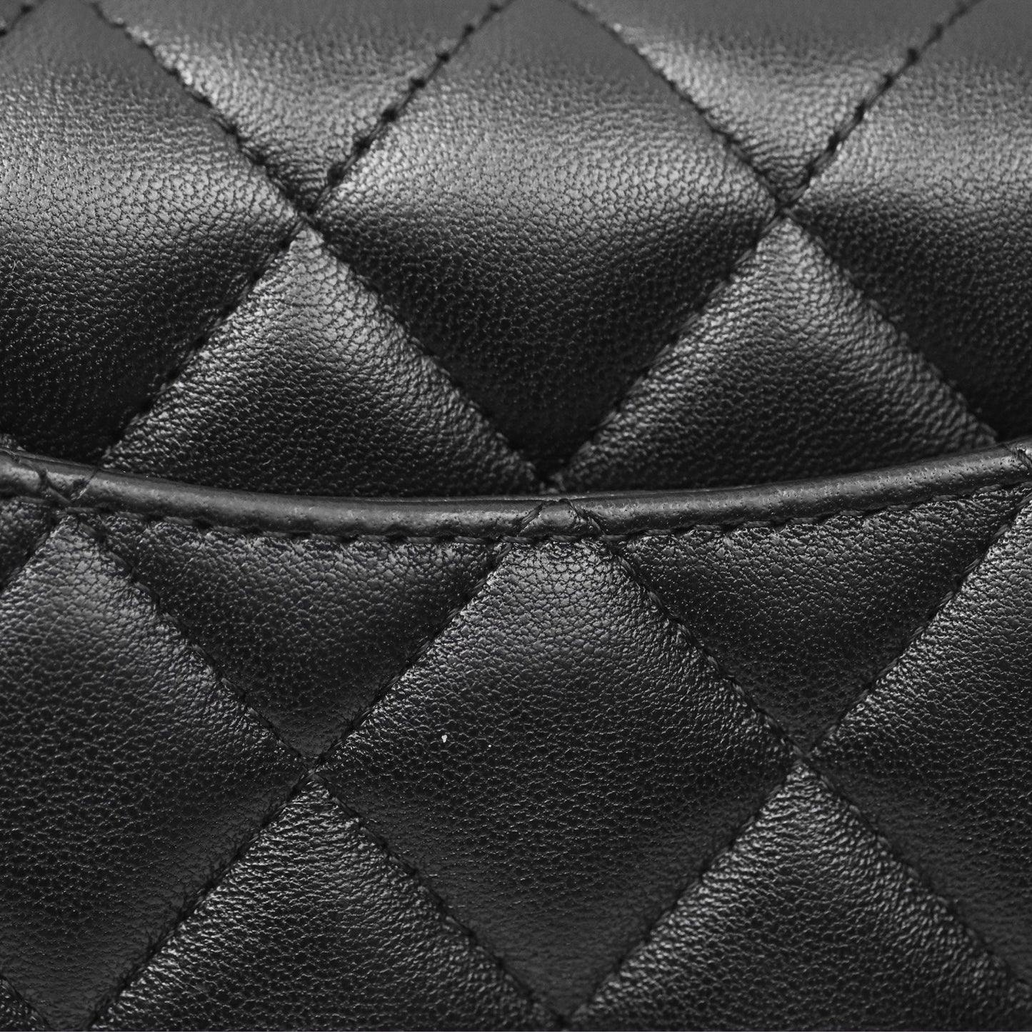 Chanel Mini Rectangular Quilted Black Lambskin Gold Hardware