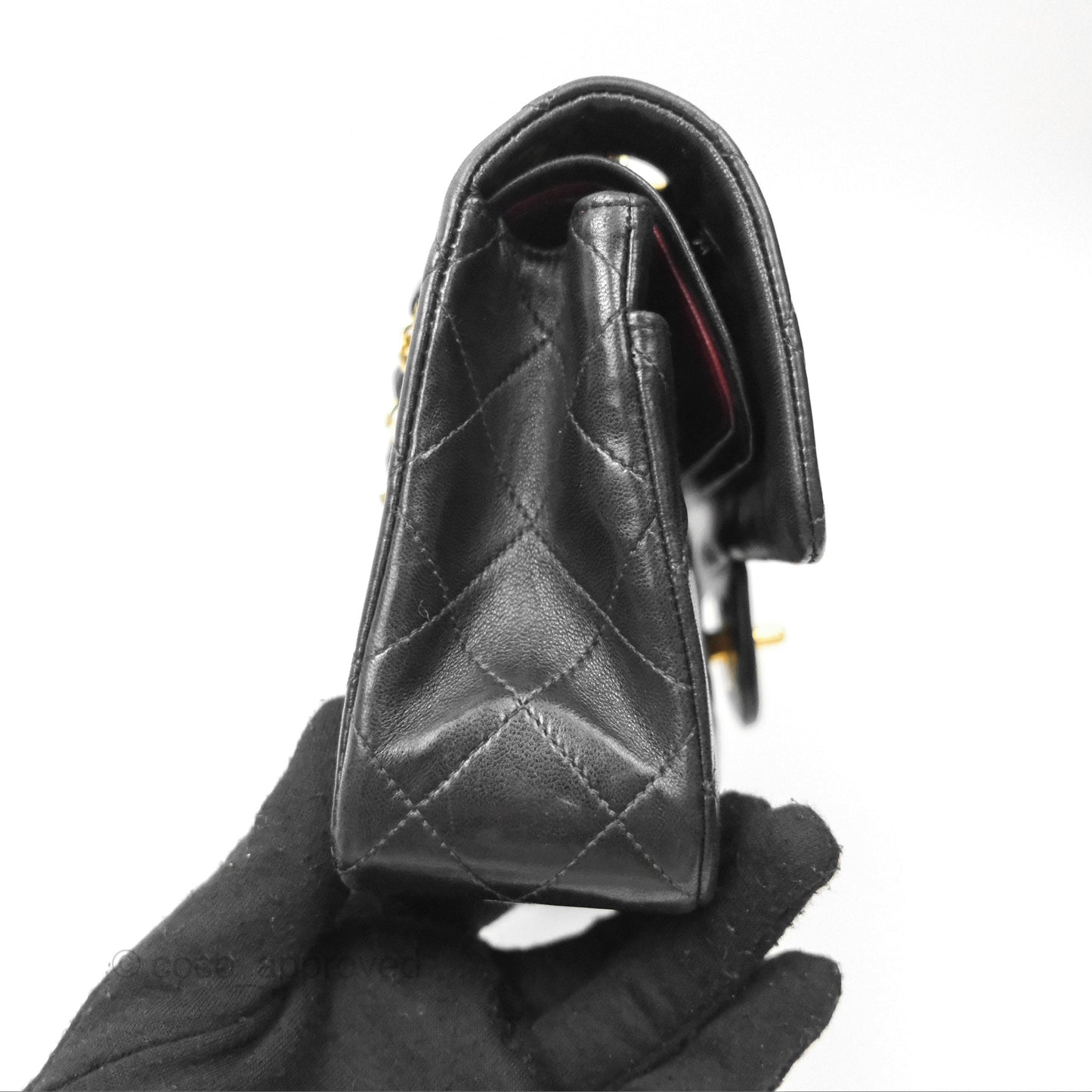 Chanel Classic Vintage Small Flap Black Lambskin 24K Gold Hardware