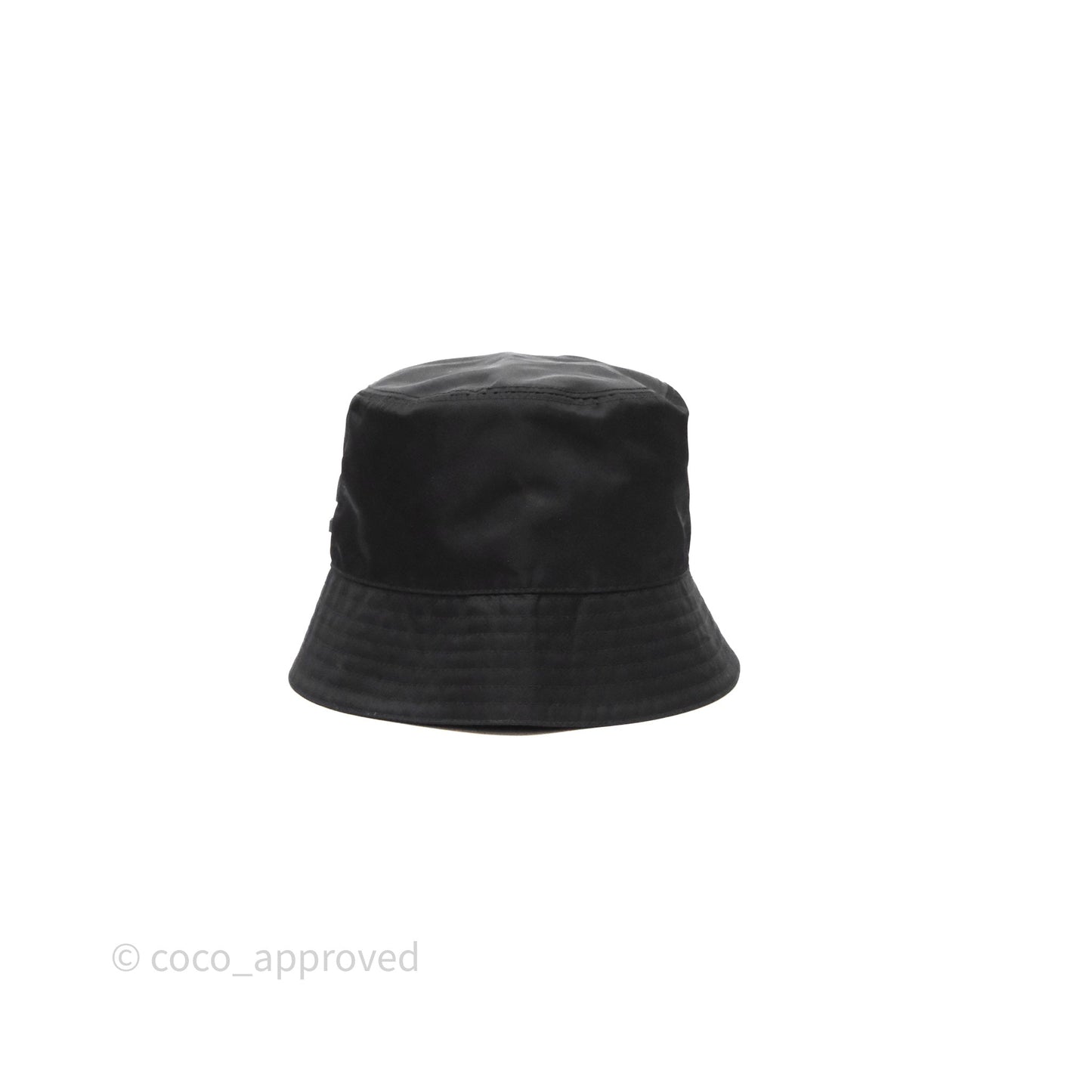 Prada Re-Nylon Logo Bucket Hat Black