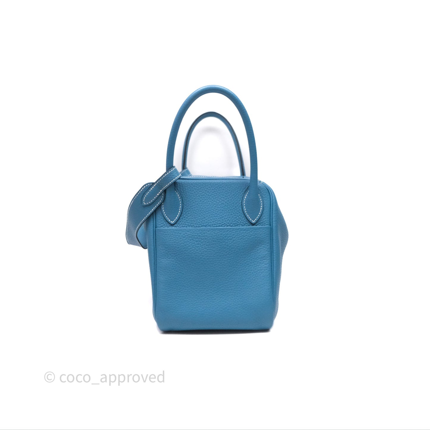 Hermès Lindy 30 Bleu Jean 75 Clemence Palladium Hardware