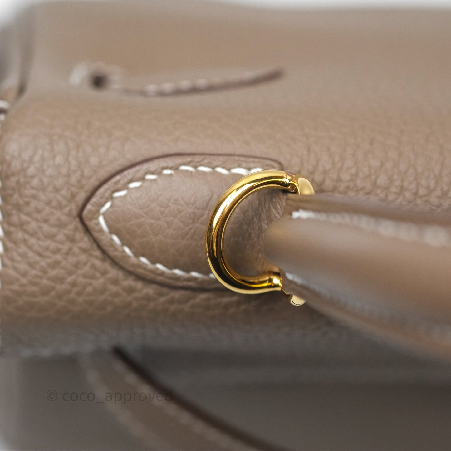 Hermès Kelly 25 Etoupe 18 Retourne Togo Gold Hardware