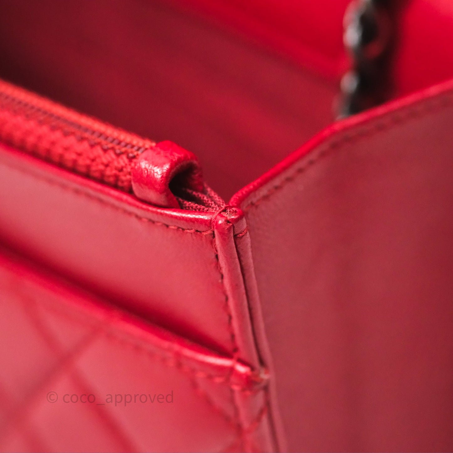 Chanel Boy Wallet on Chain WOC Red Lambskin Ruthenium Hardware