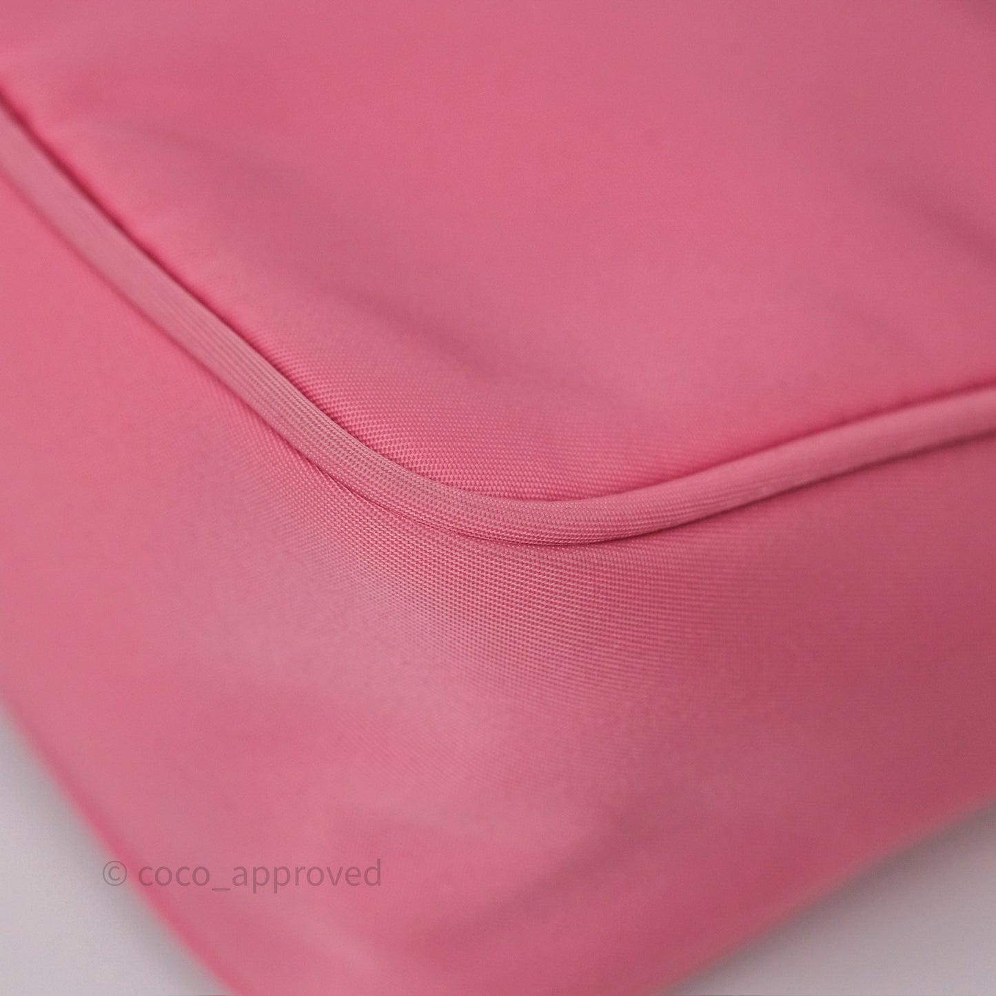 Prada Re-Edition 2005 Nylon Mini Bag Pink Silver Hardware