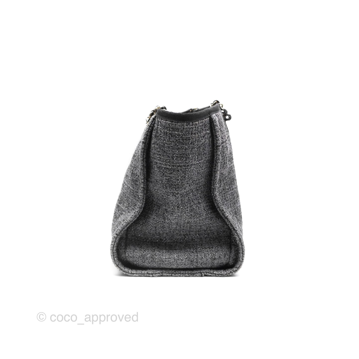 Chanel Medium Deauville Black Charcoal Tote