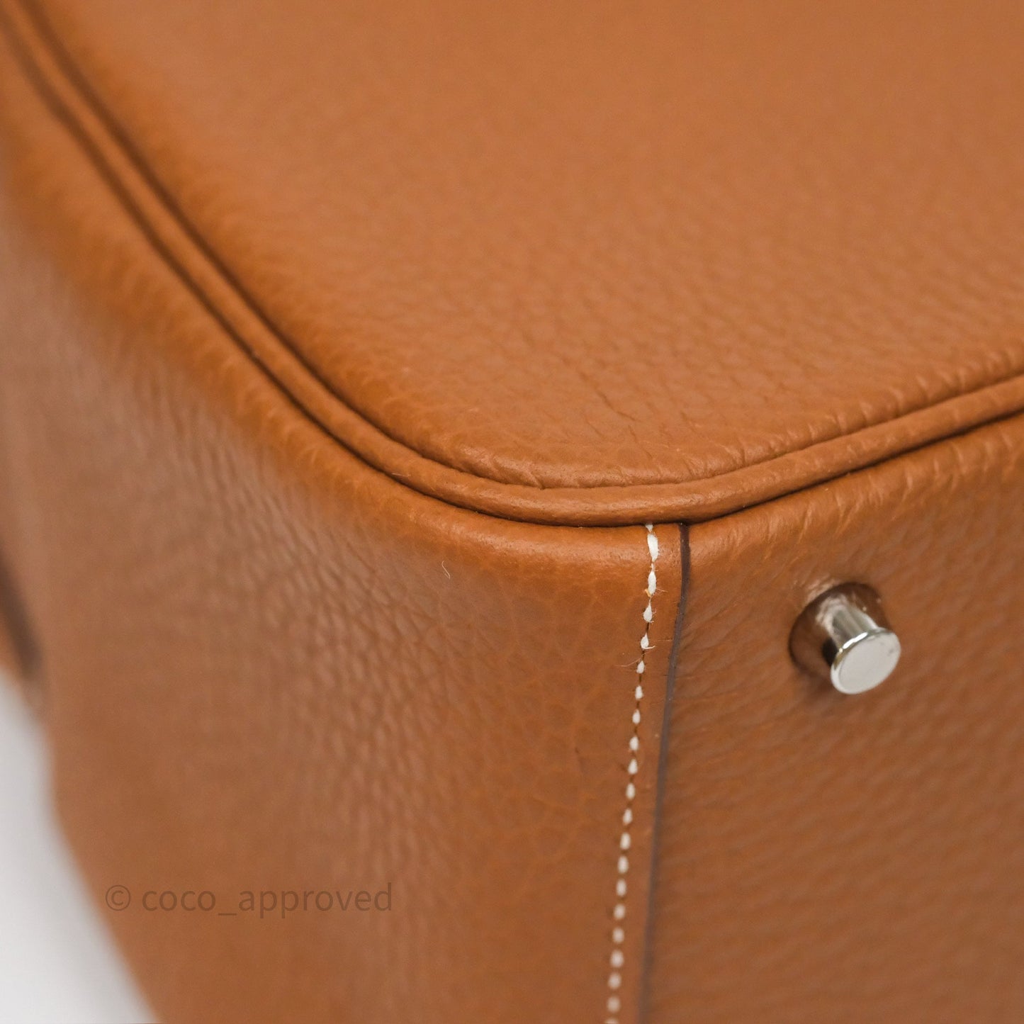 Hermès Mini Lindy 20 Gold 37 Clemence Palladium Hardware