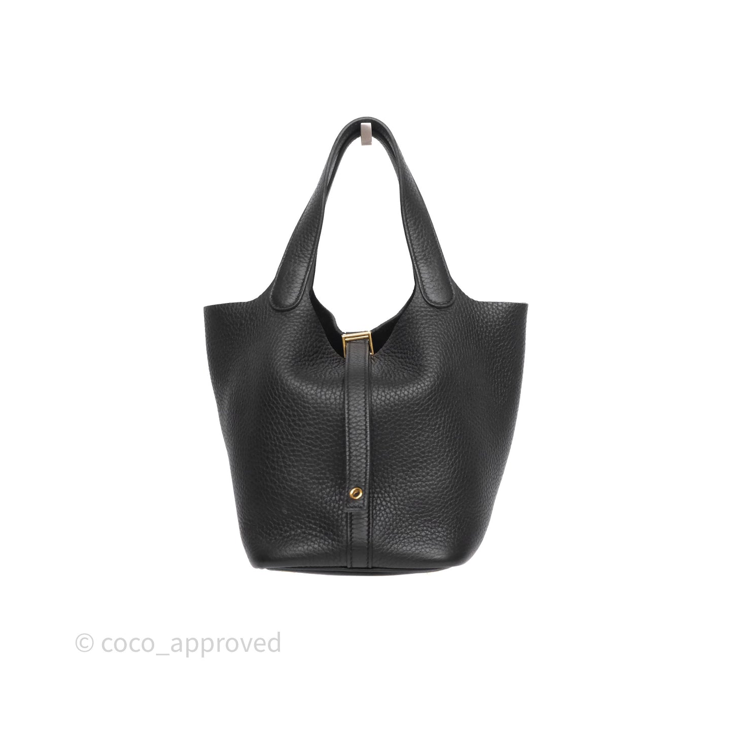 Hermès Picotin Lock 18 Noir Black 89 Clemence Gold Hardware