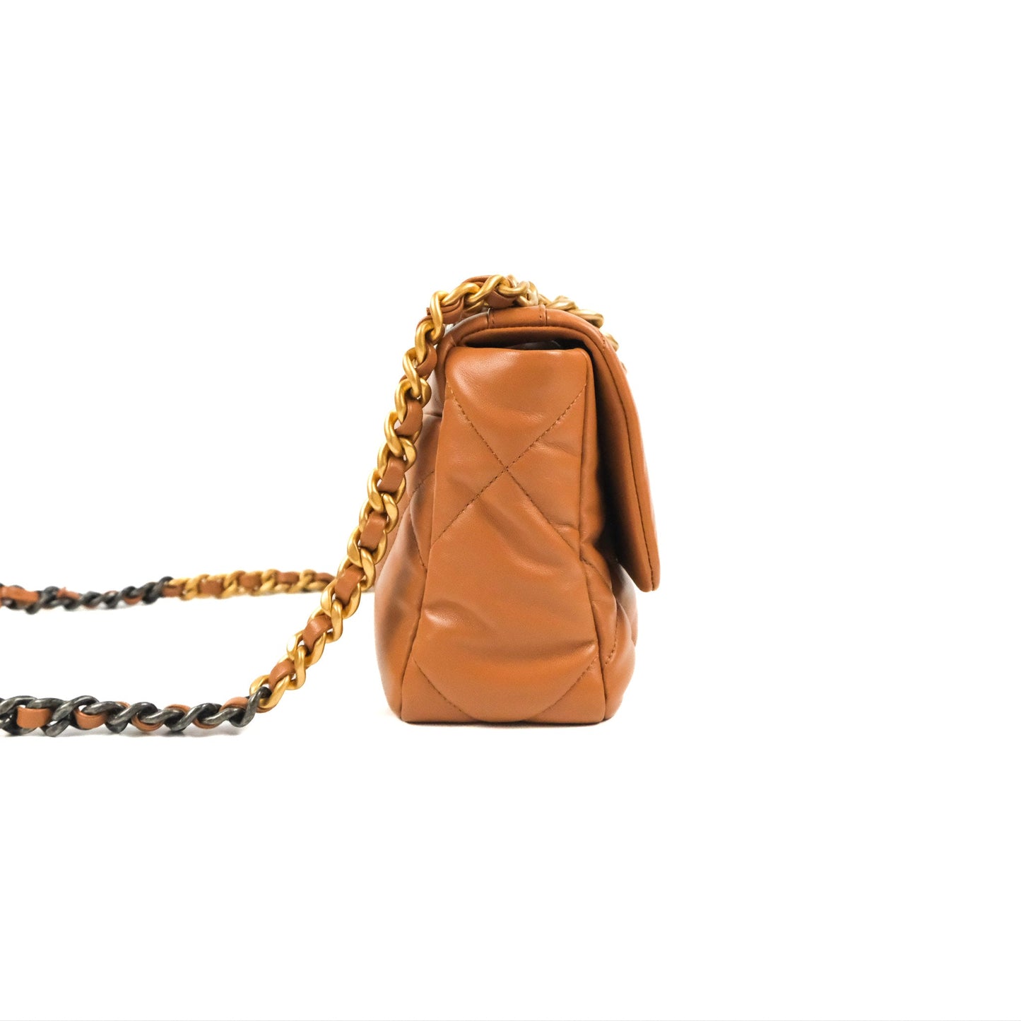 Chanel 19 Small Caramel Brown Mixed Hardware 21A