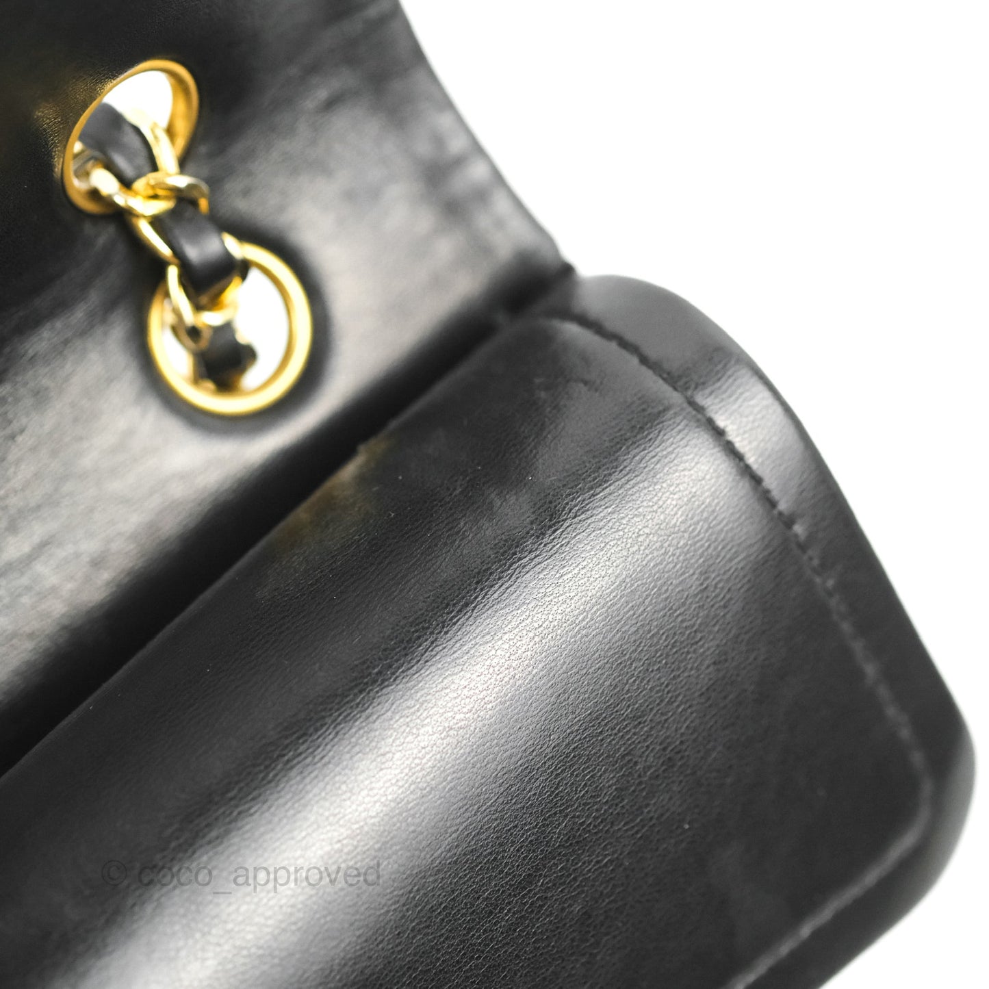 Chanel Vintage Medium Double Flap Black Lambskin 24K Gold Hardware