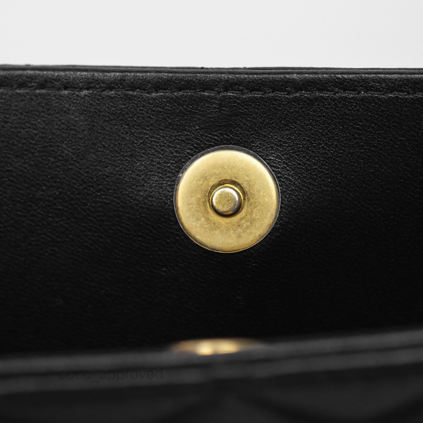 Chanel Clutch With Chain Black Lambskin Gold Hardware 23A