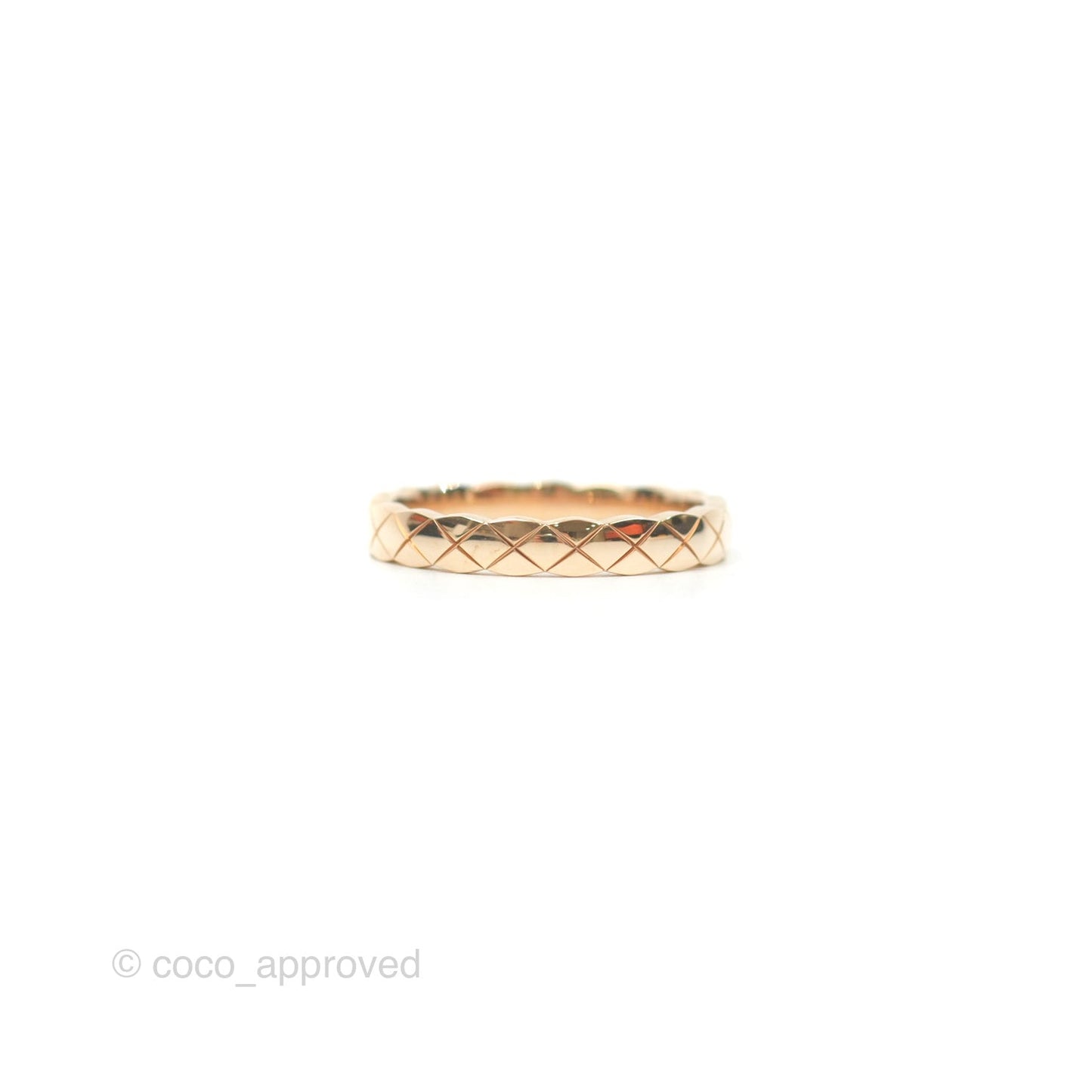 Chanel Coco Crush Ring 18K Beige Gold Size 54