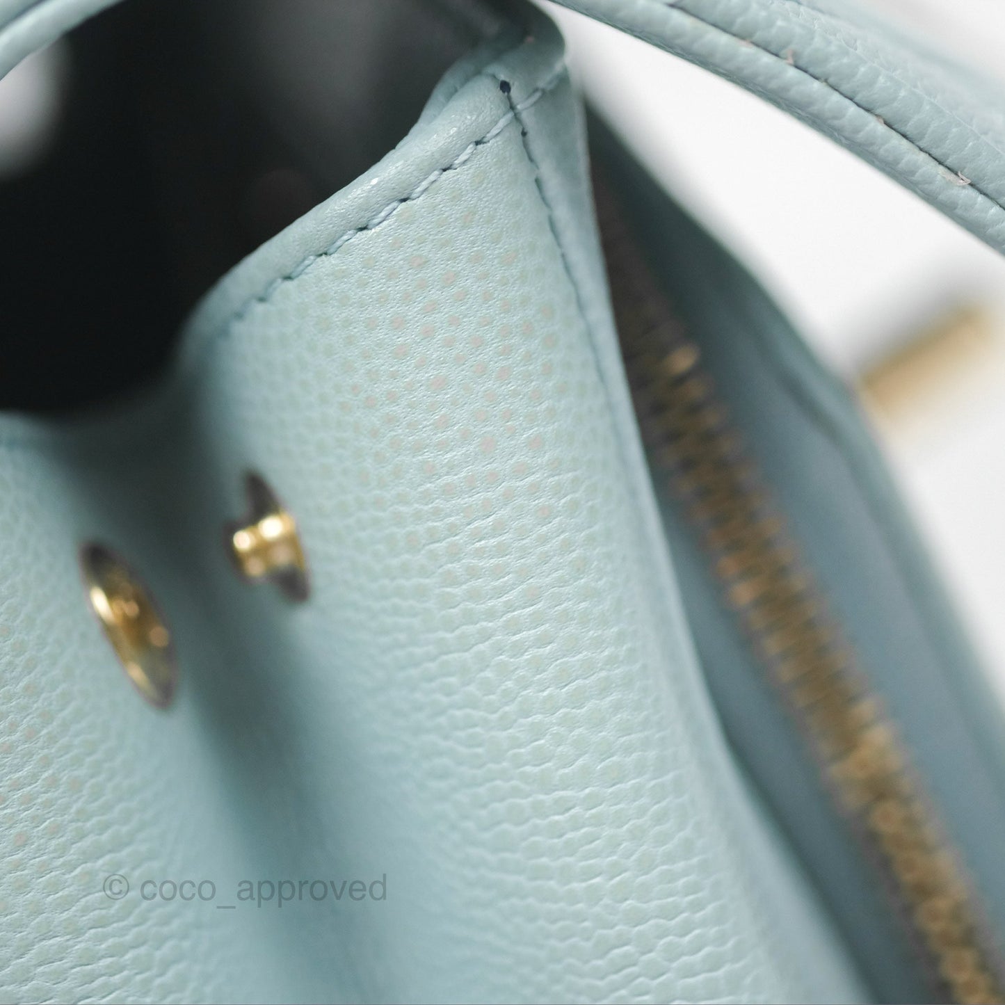 Chanel Quilted Small Business Affinity Flap Blue Caviar Gold Hardware