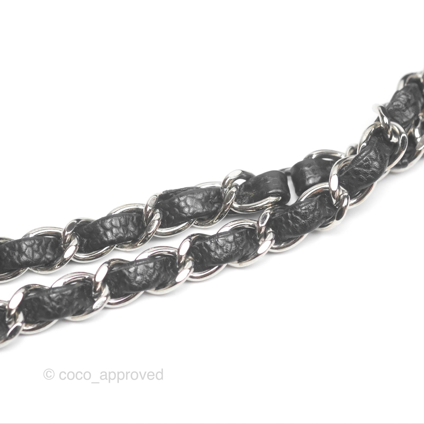 Chanel Classic M/L Medium Flap Quilted Black Caviar Silver Hardware