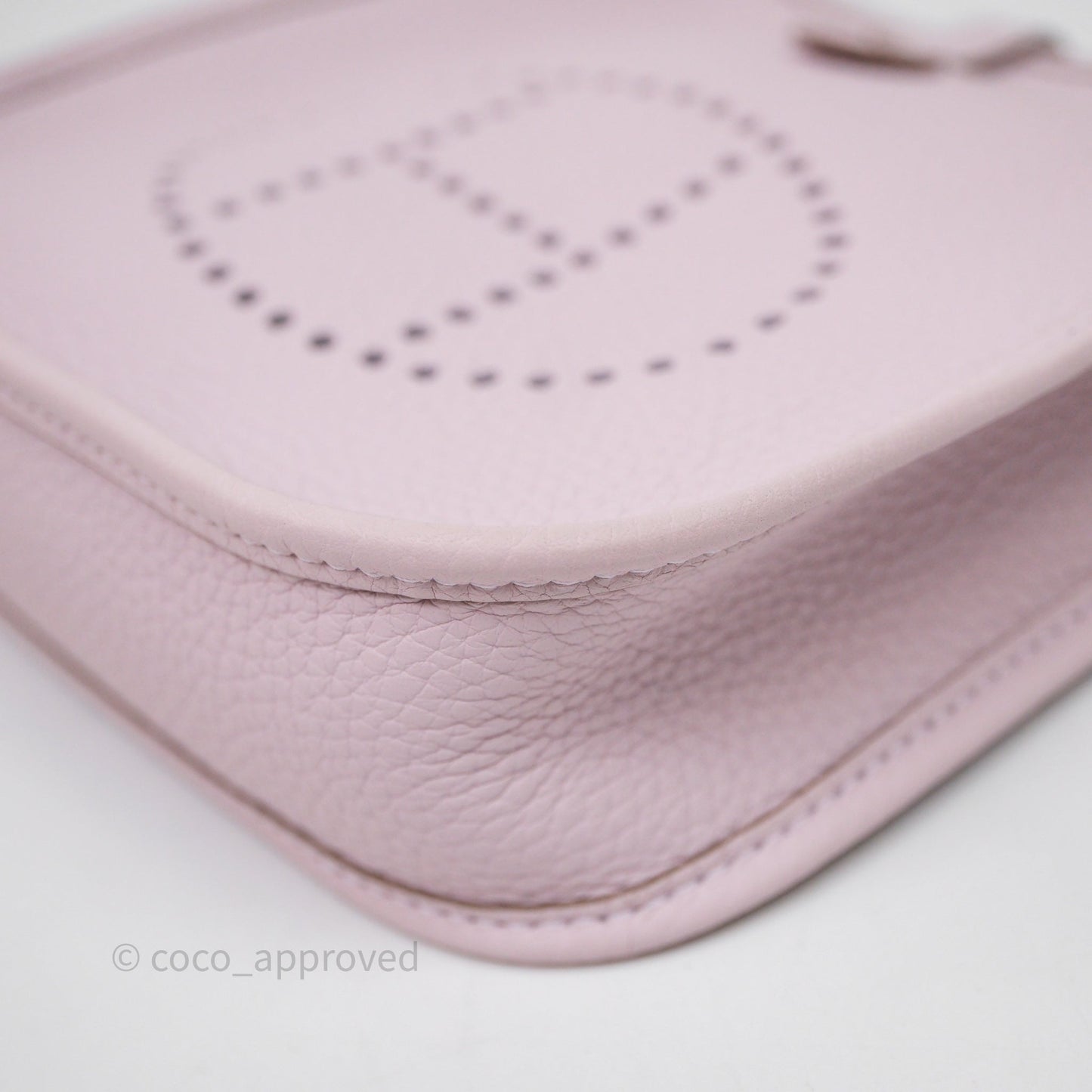 Hermes Mini Evelyne 16 Mauve Pâle 09 Clemence Palladium Hardware