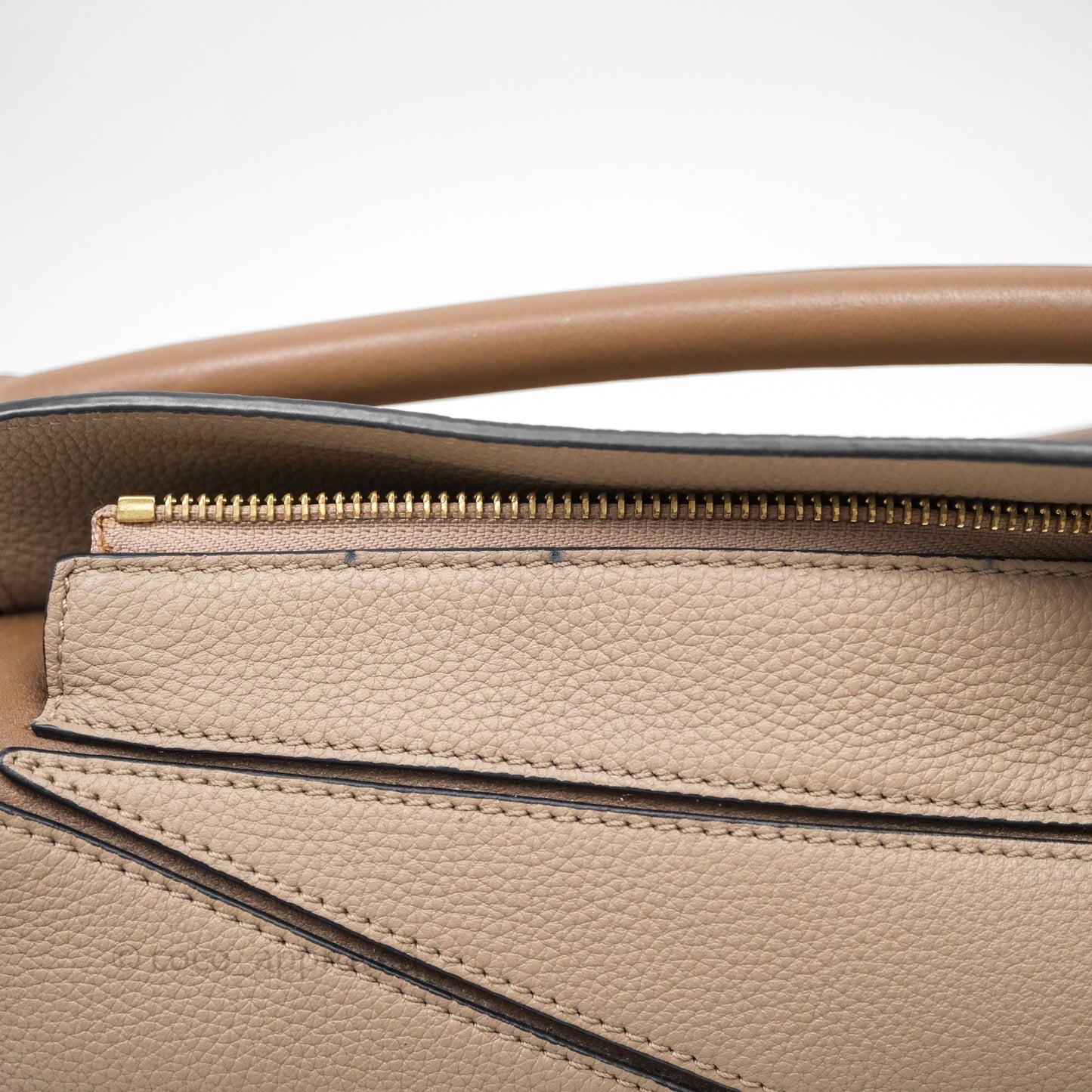 Loewe Small Puzzle Bag Sand Mink Grained Calfskin