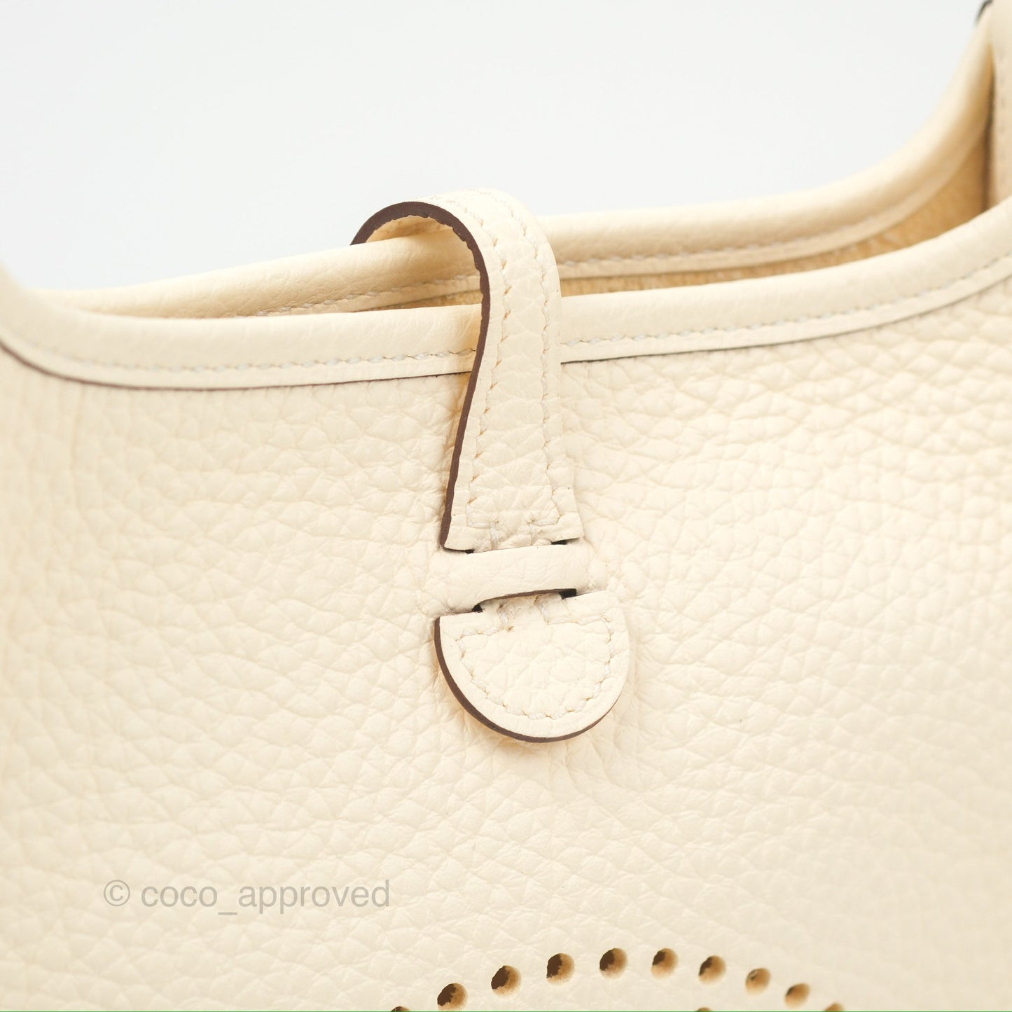 Hermès Mini Evelyne 16 Nata Clemence Palladium Hardware